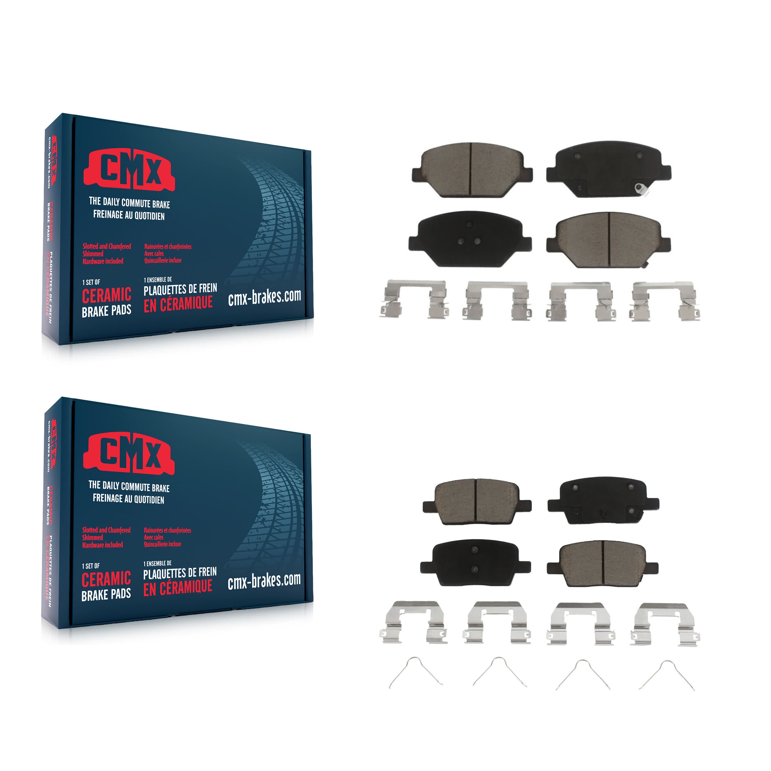 CMX - KCX-100241 - Front and Rear Disc Brake Pad Kits image 1