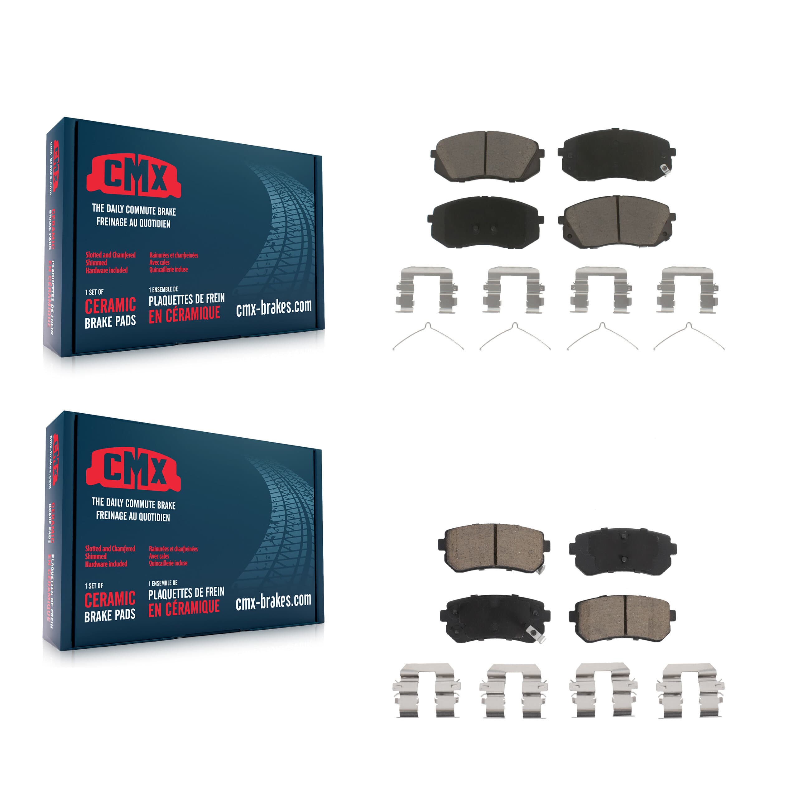 CMX - KCX-100247 - Front and Rear Disc Brake Pad Kits image 1