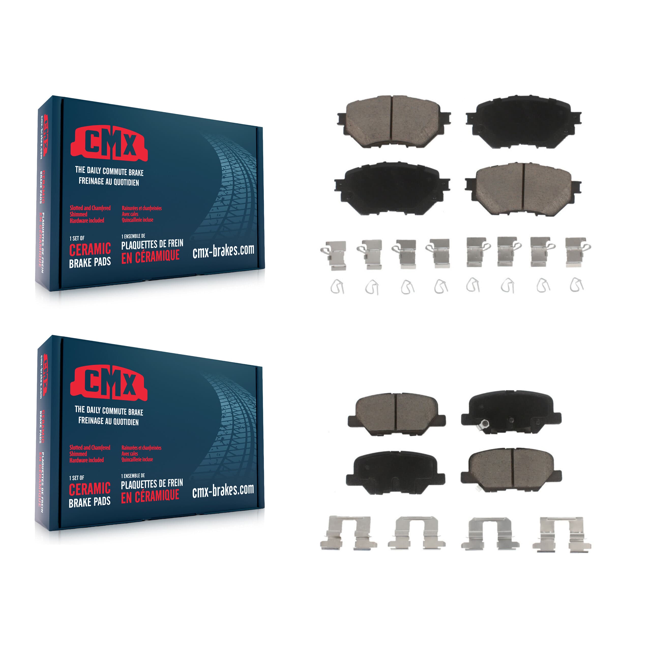 CMX - KCX-100252 - Front and Rear Disc Brake Pad Kits image 1