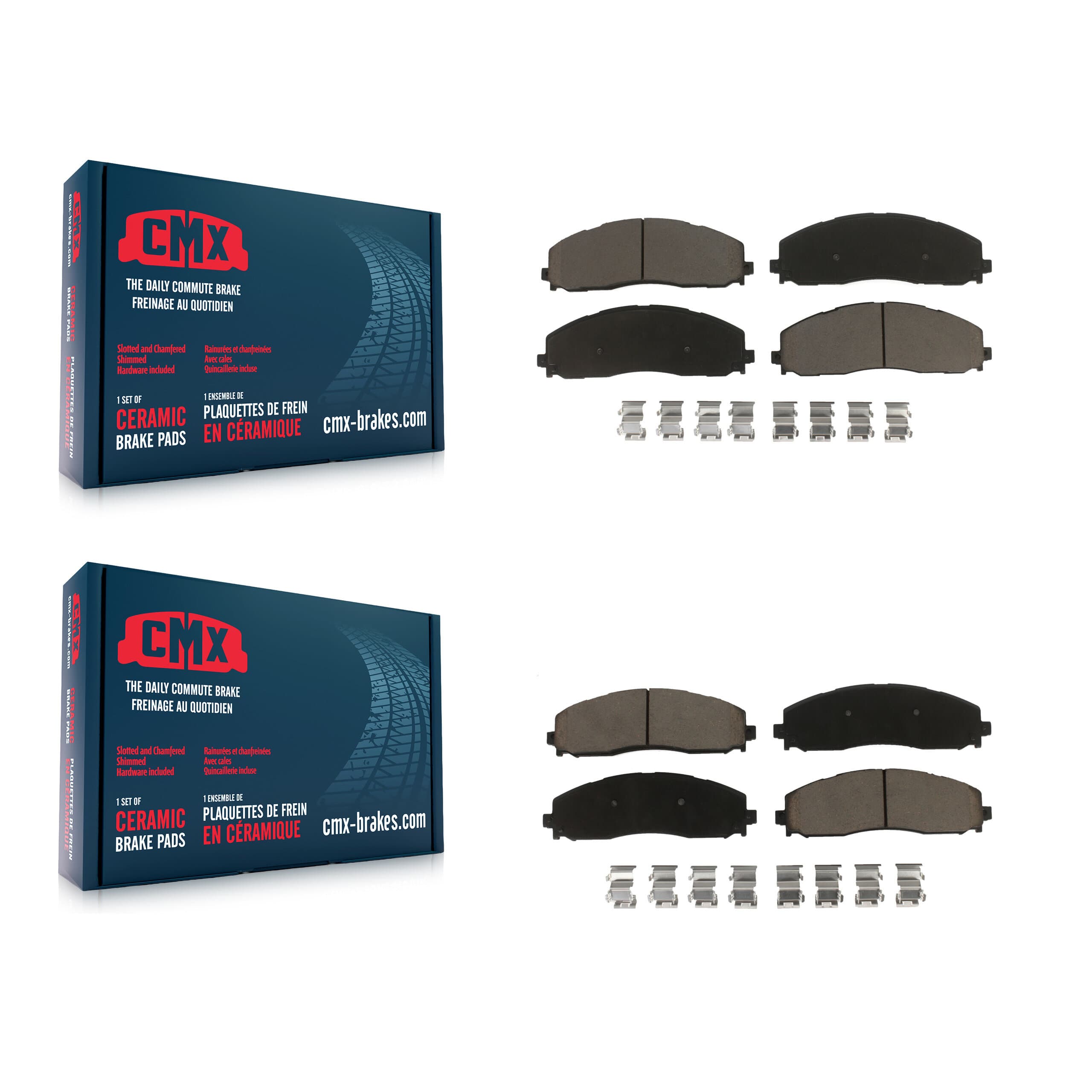 CMX - KCX-100256 - Front and Rear Disc Brake Pad Kits image 1