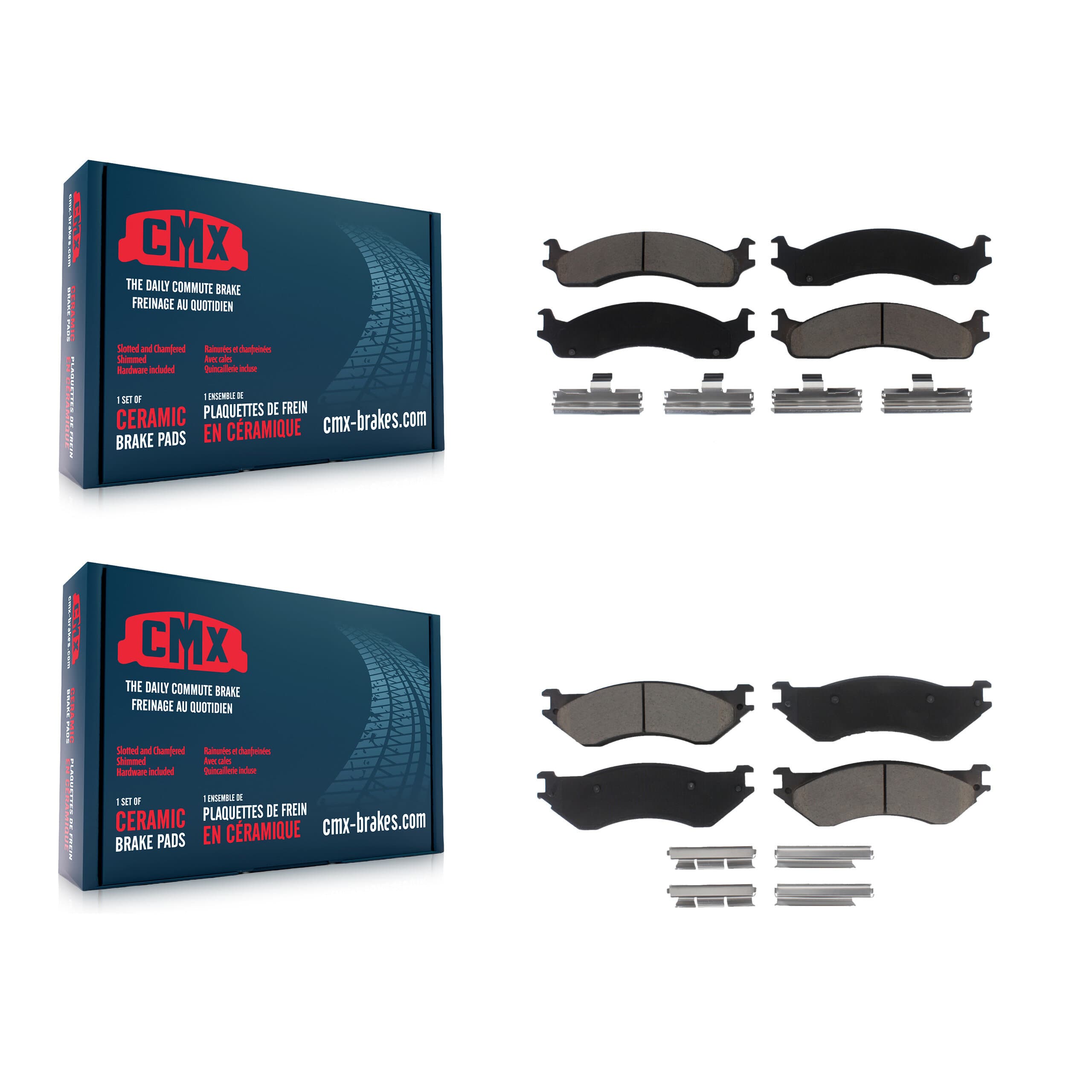 CMX - KCX-100259 - Front and Rear Disc Brake Pad Kits image 1