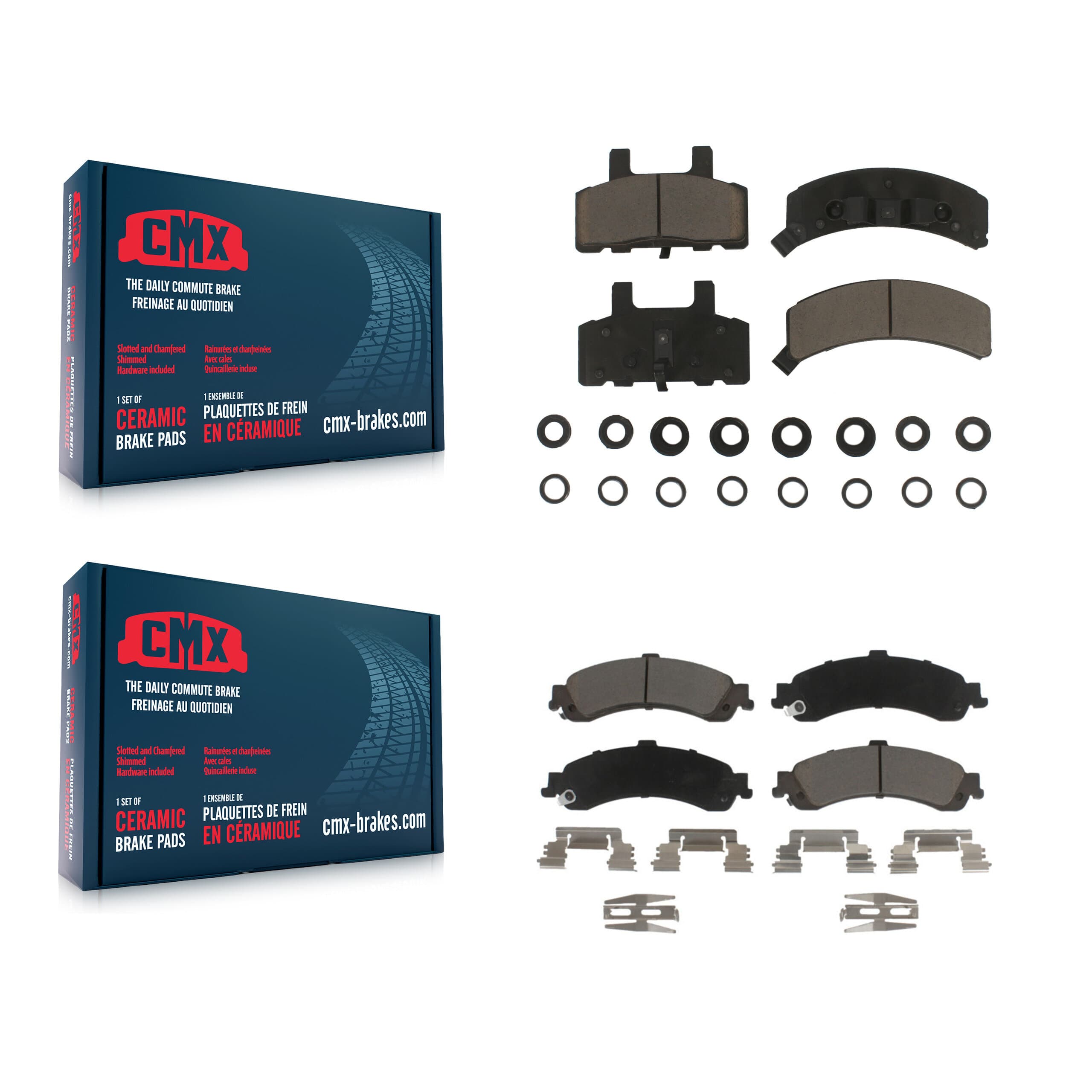 CMX - KCX-100261 - Front and Rear Disc Brake Pad Kits image 1
