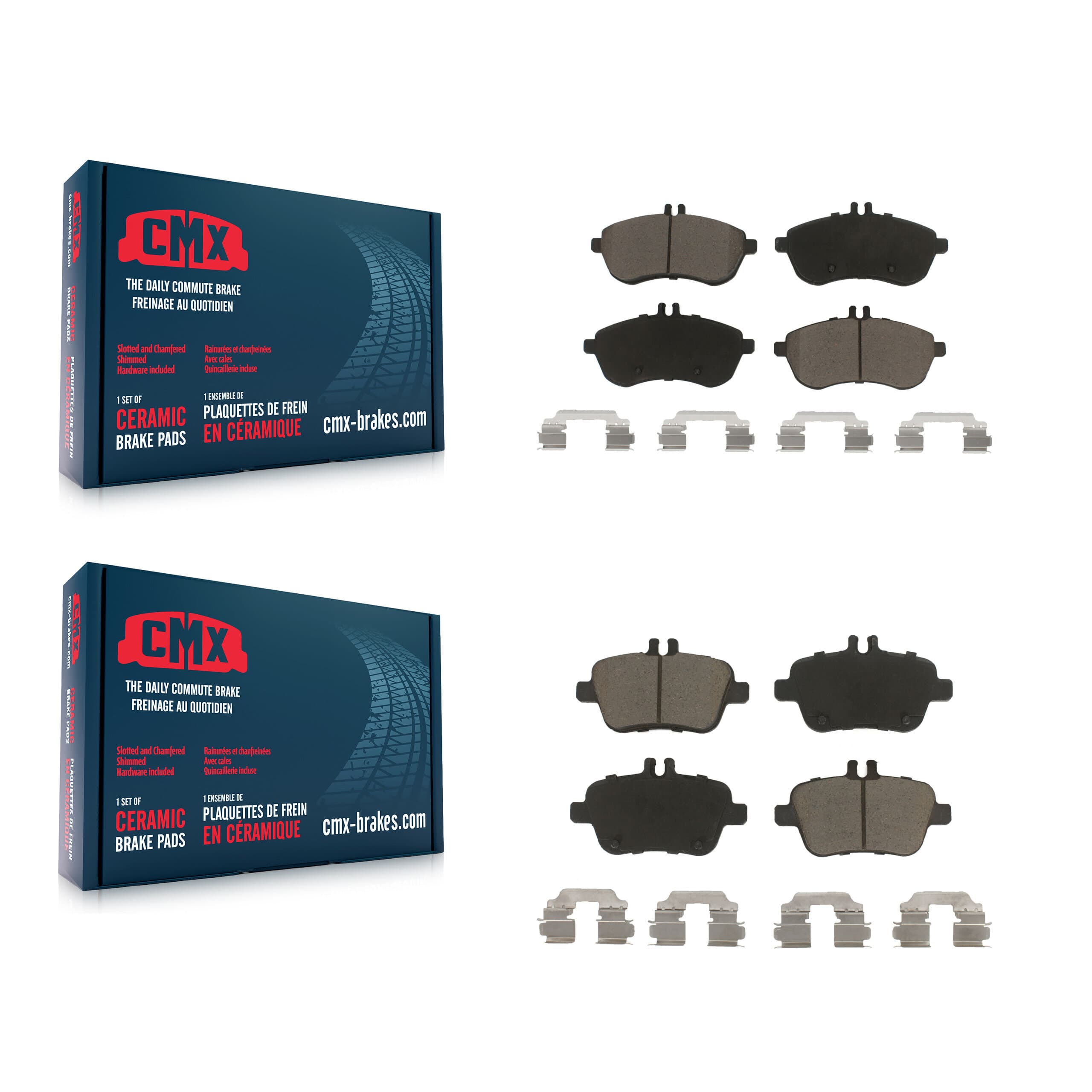 CMX - KCX-100263 - Front and Rear Disc Brake Pad Kits image 1