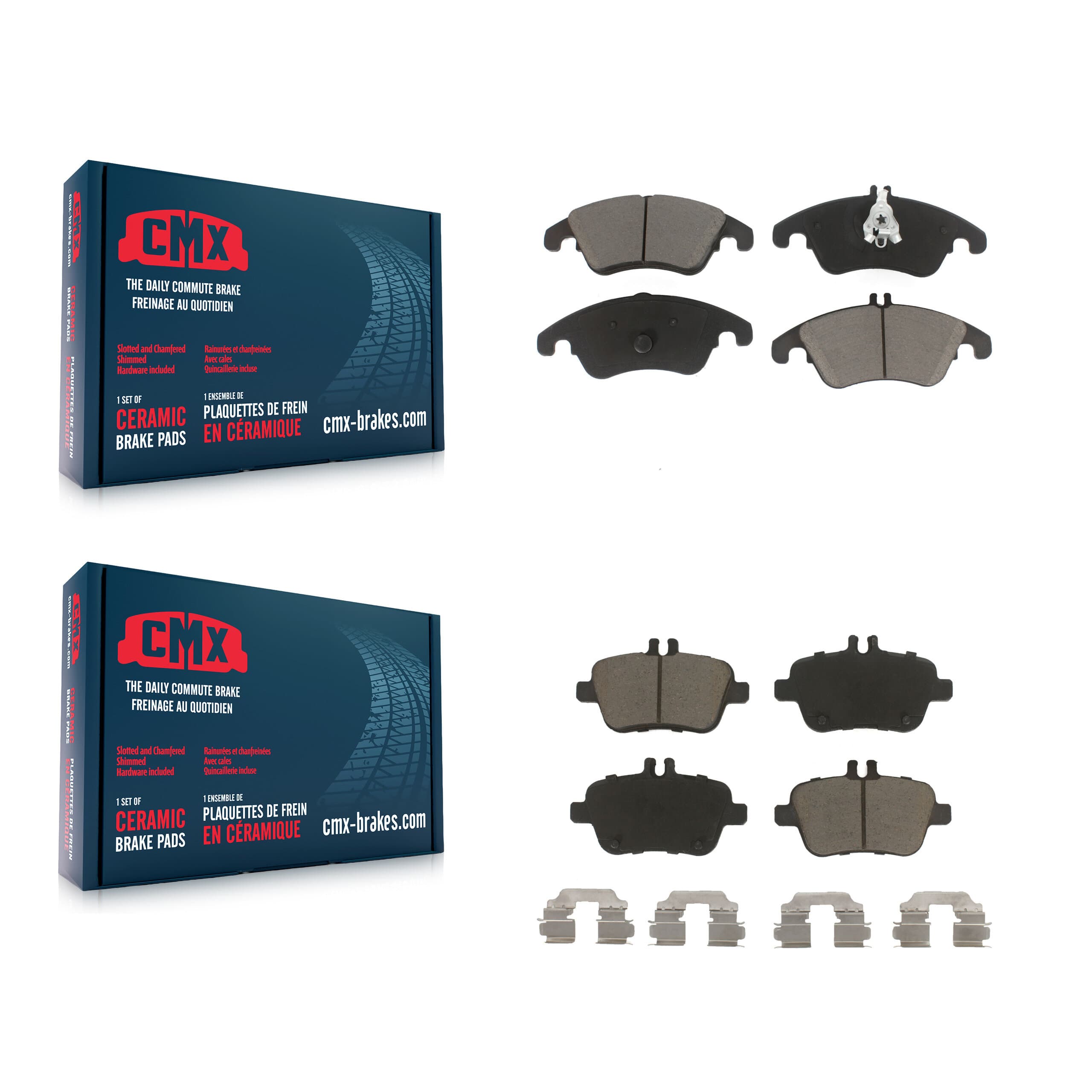 CMX - KCX-100264 - Front and Rear Disc Brake Pad Kits image 1