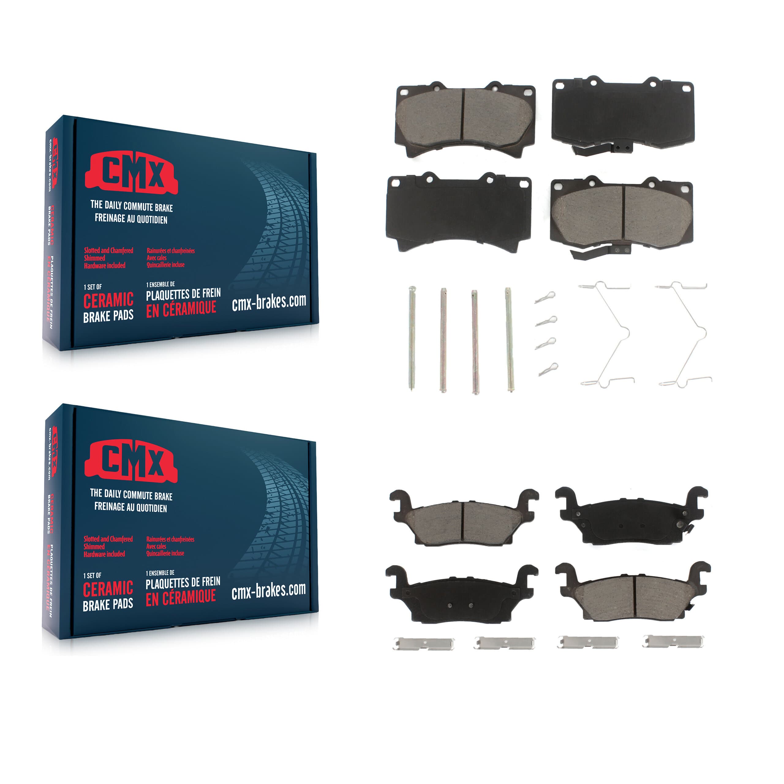 CMX - KCX-100270 - Front and Rear Disc Brake Pad Kits image 1