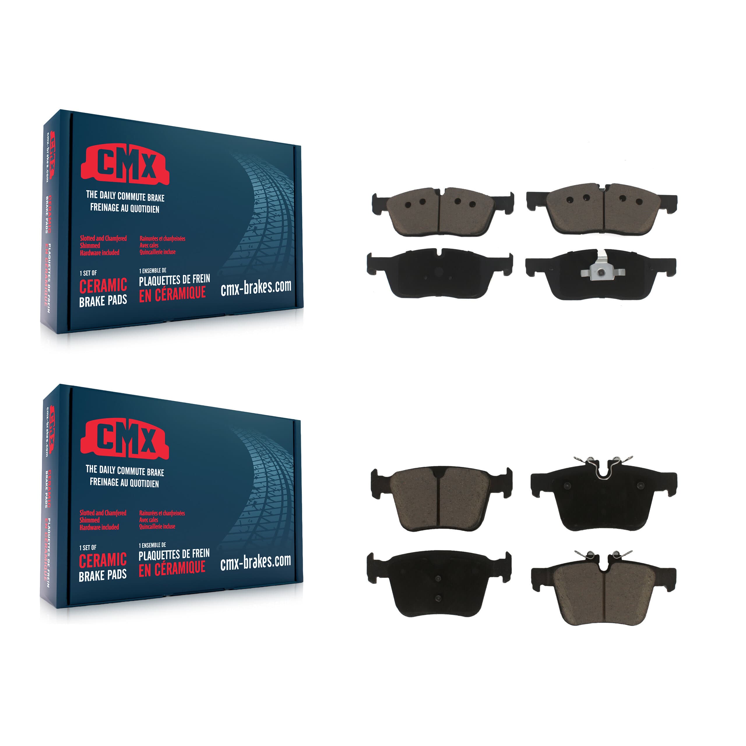 CMX - KCX-100271 - Front and Rear Disc Brake Pad Kits image 1