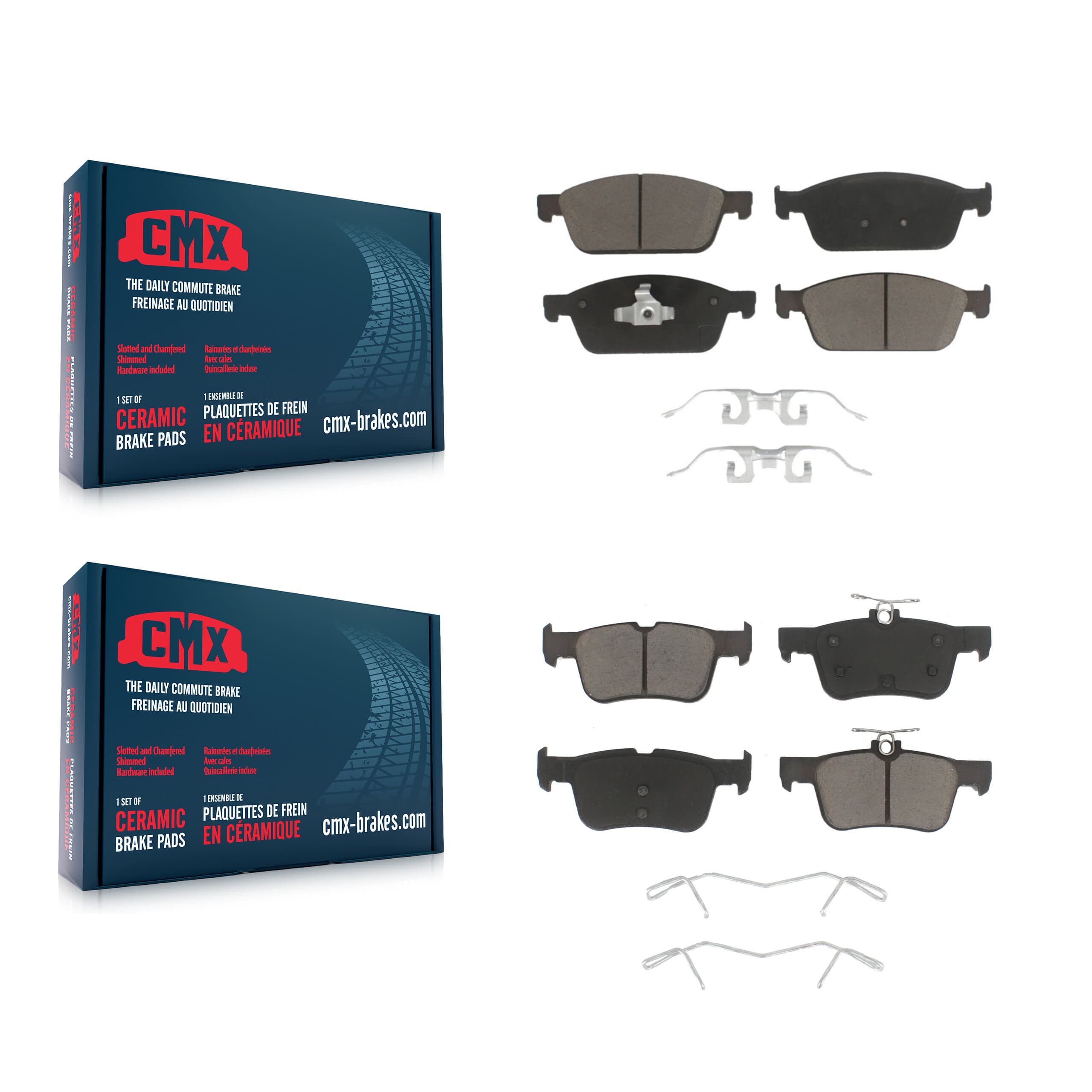 CMX - KCX-100272 - Front and Rear Disc Brake Pad Kits image 1