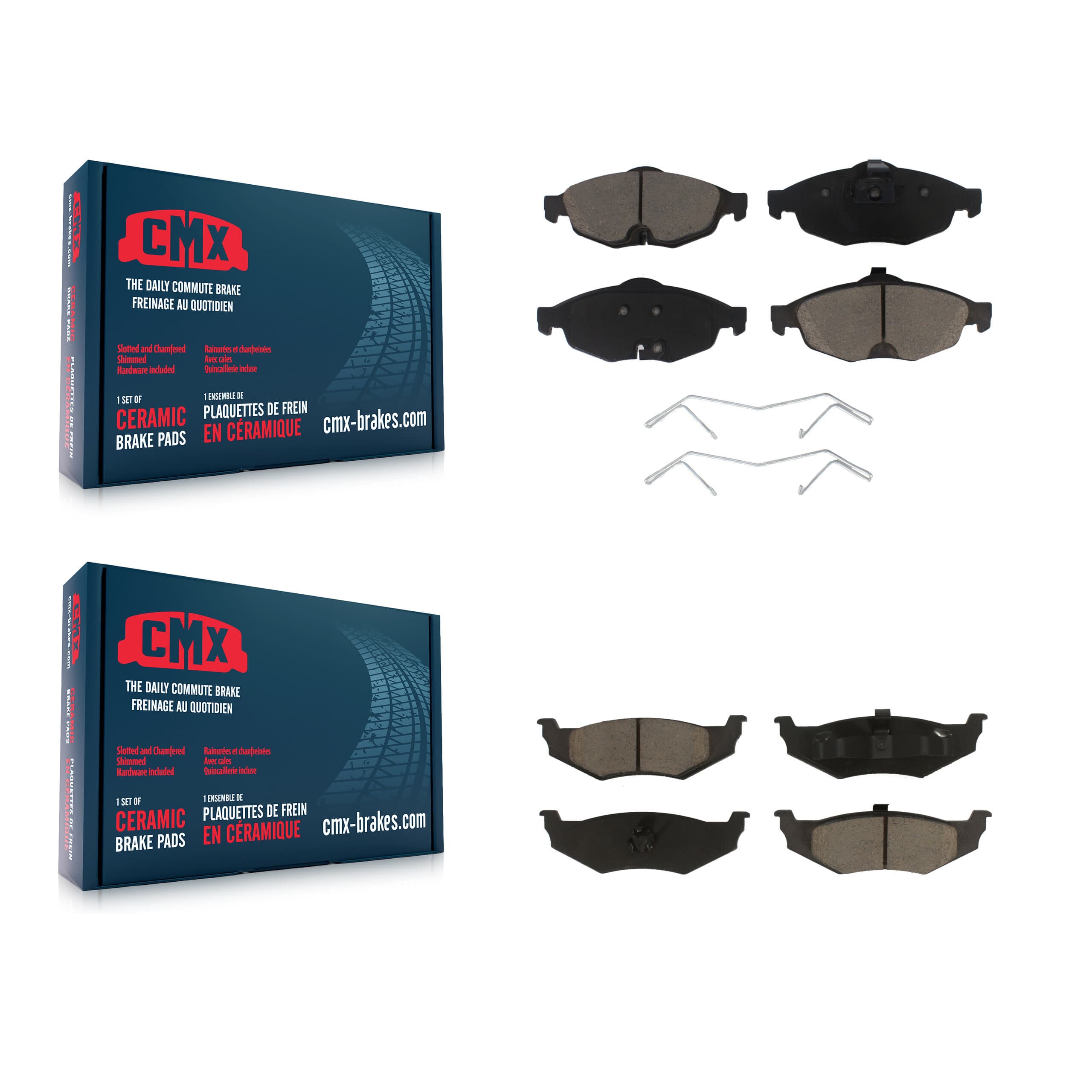 CMX - KCX-100274 - Front and Rear Disc Brake Pad Kits image 1