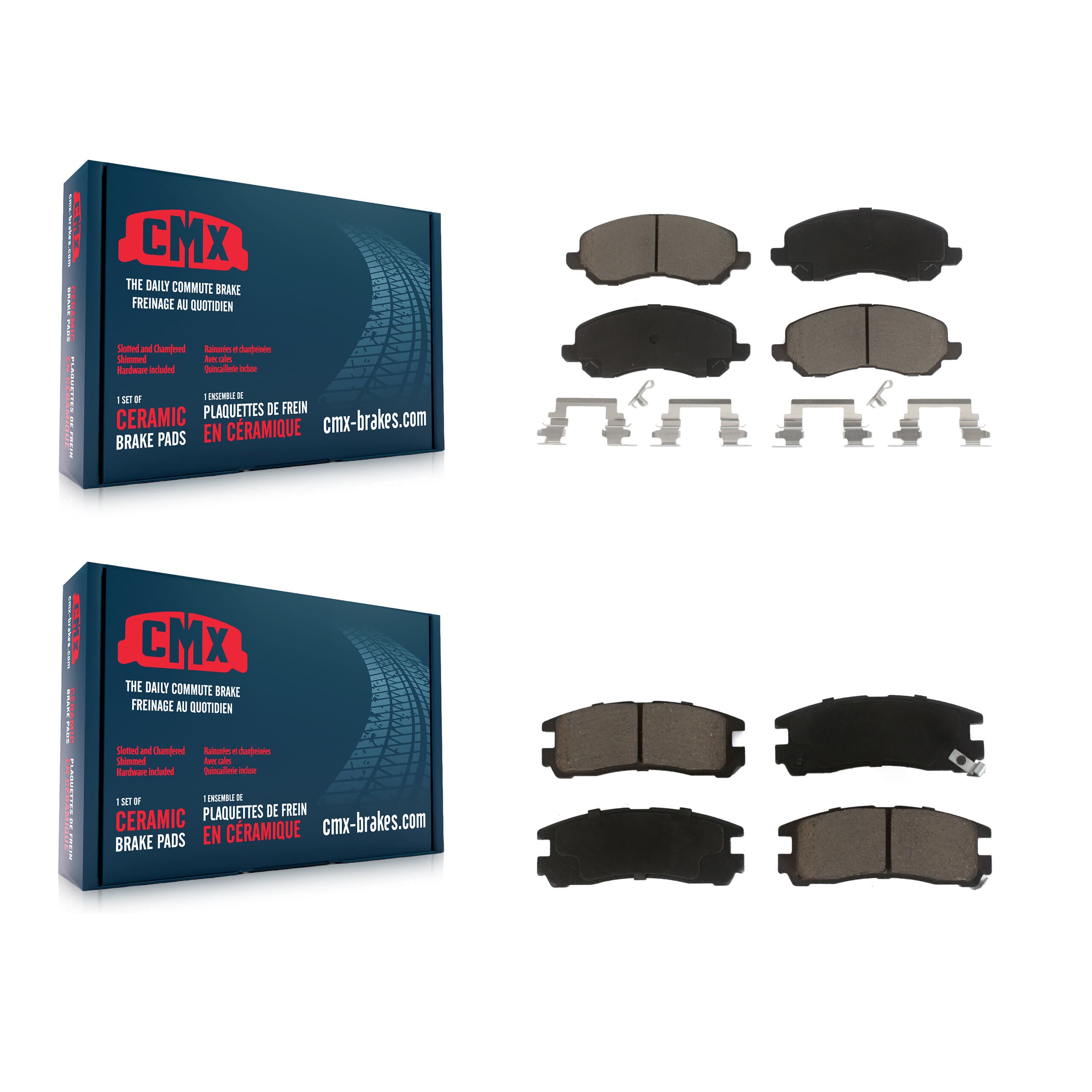 CMX - KCX-100275 - Front and Rear Disc Brake Pad Kits image 1