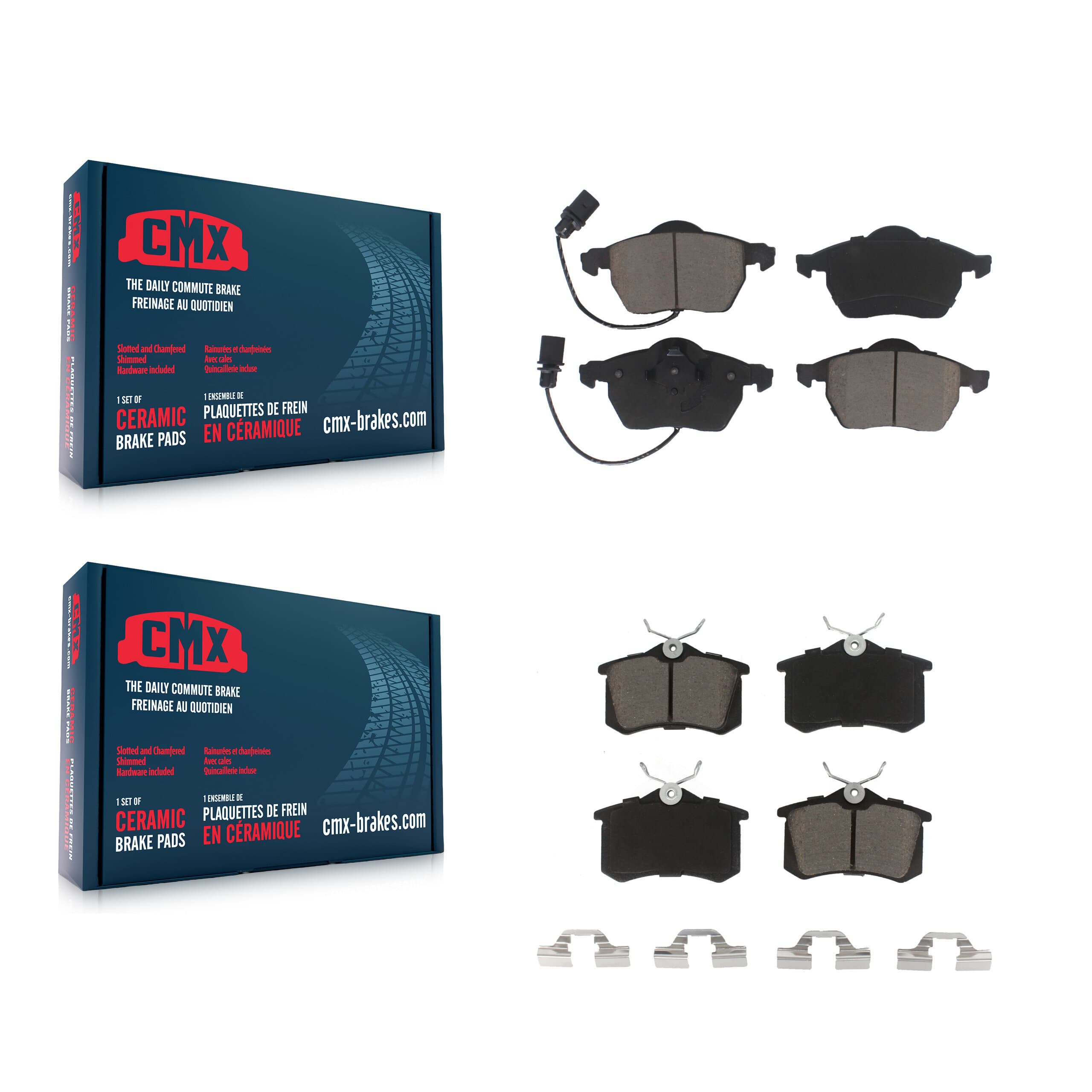 CMX - KCX-100276 - Front and Rear Disc Brake Pad Kits image 1