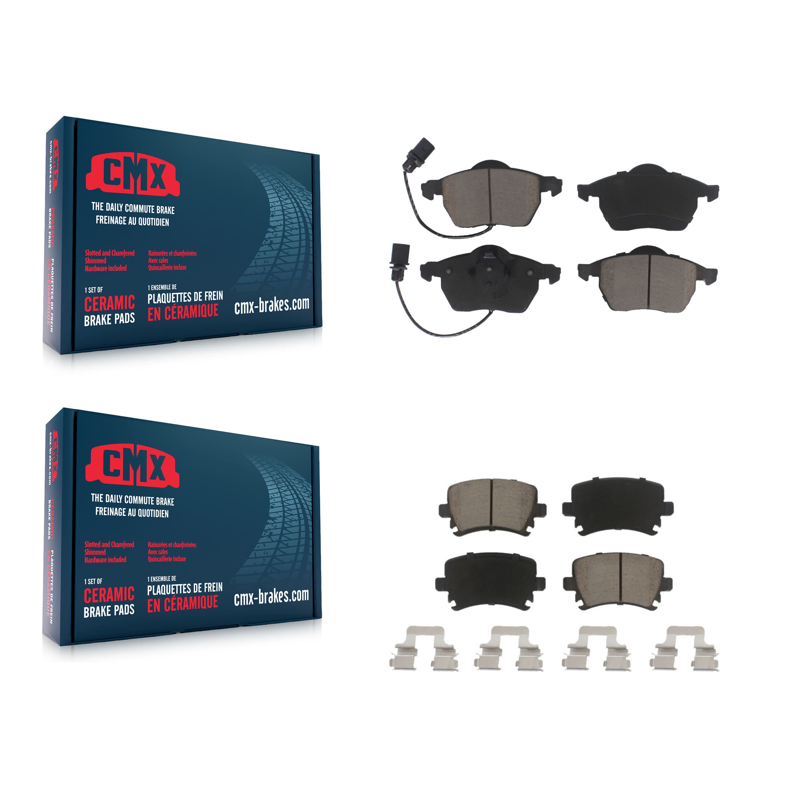 CMX - KCX-100279 - Front and Rear Disc Brake Pad Kits image 1