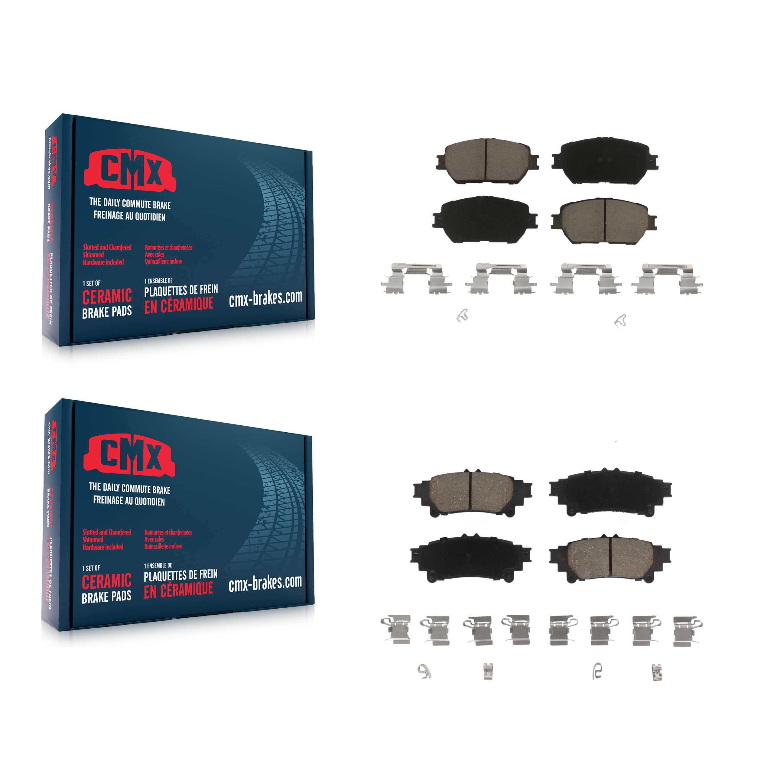 CMX - KCX-100289 - Front and Rear Disc Brake Pad Kits image 1