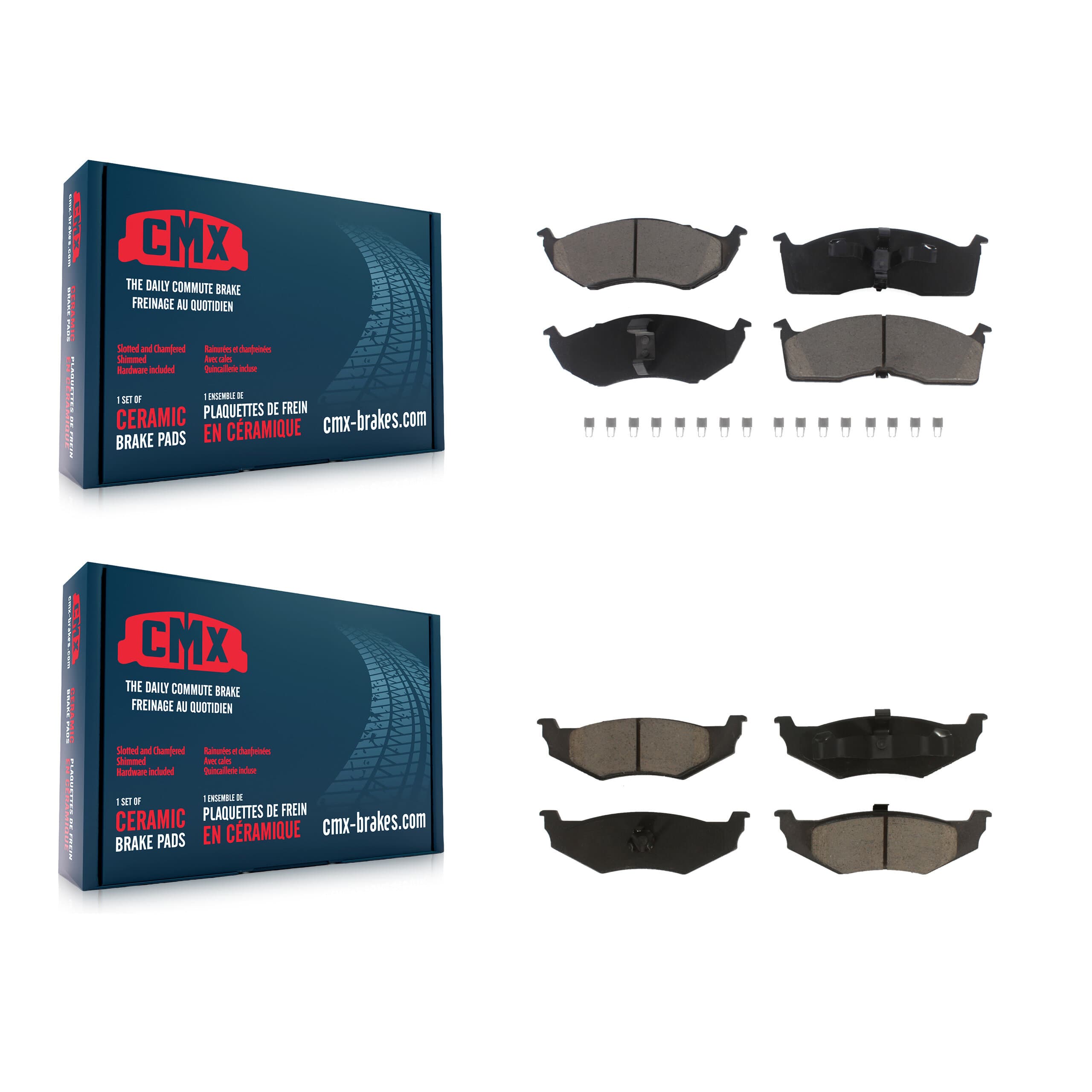 CMX - KCX-100292 - Front and Rear Disc Brake Pad Kits image 1