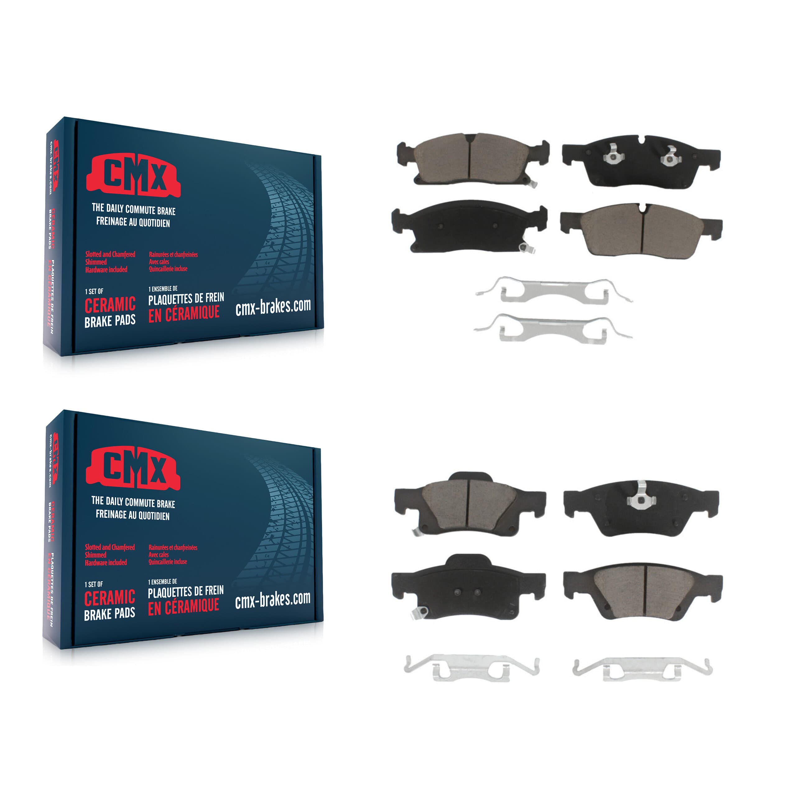 CMX - KCX-100293 - Front and Rear Disc Brake Pad Kits image 1