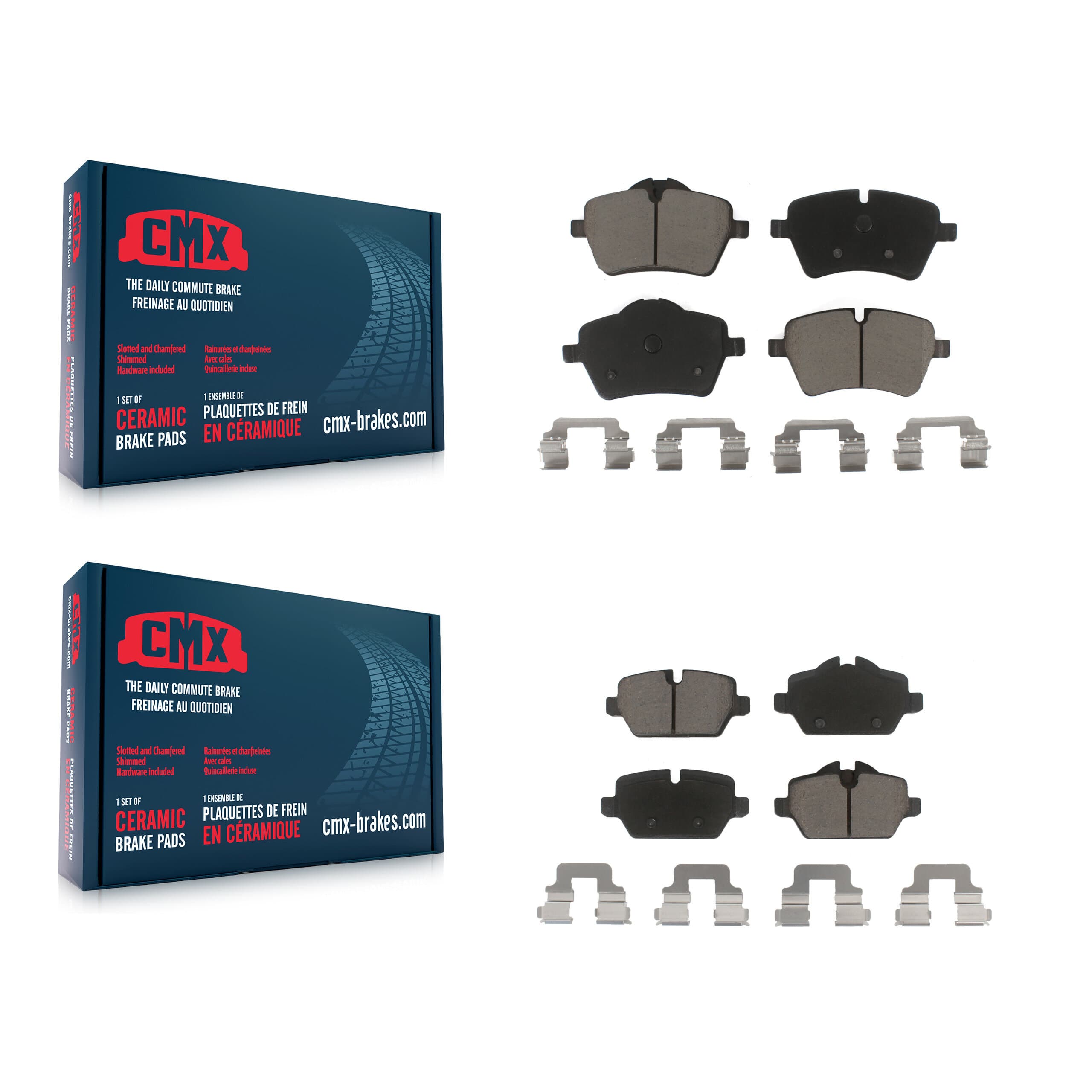CMX - KCX-100296 - Front and Rear Disc Brake Pad Kits image 1