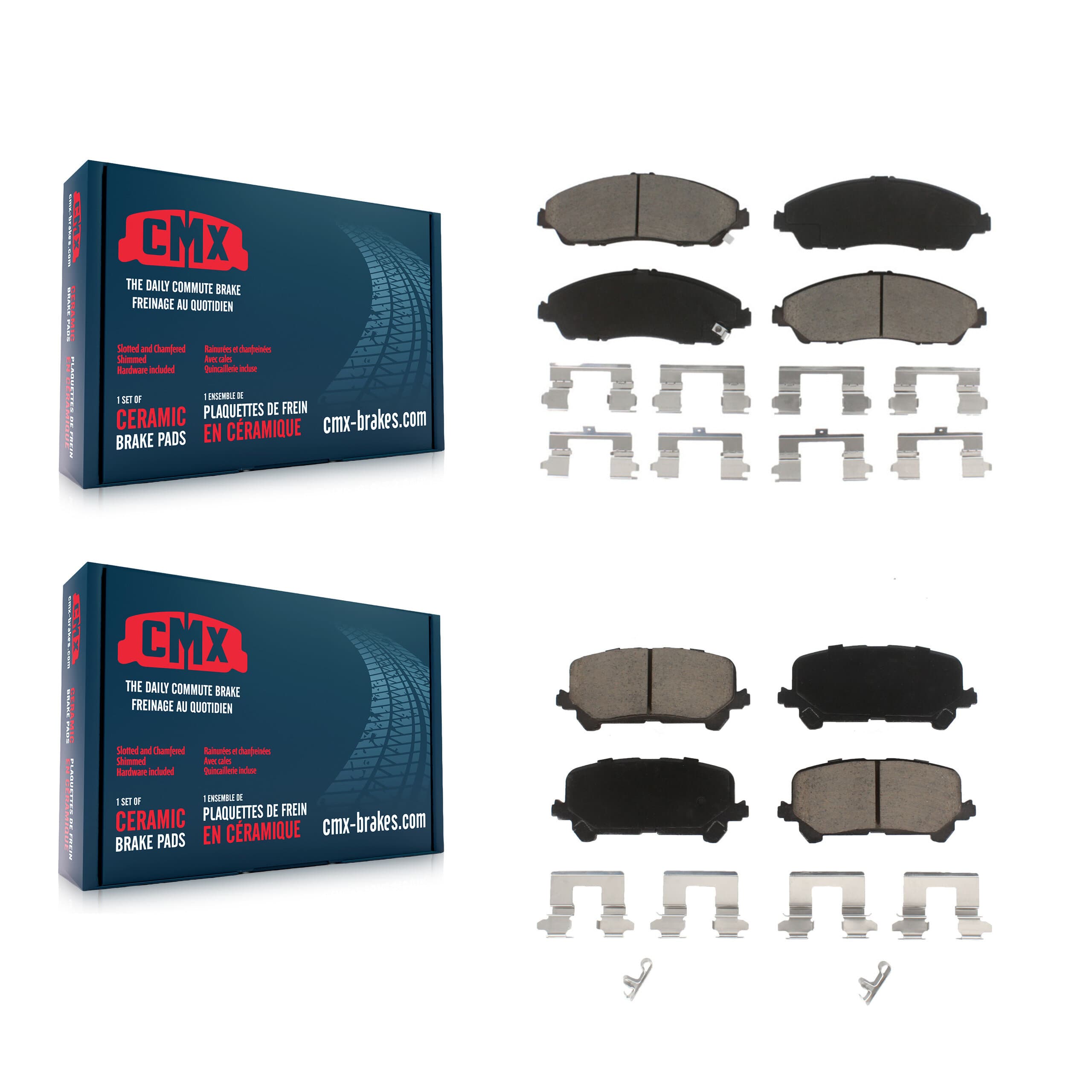 CMX - KCX-100297 - Front and Rear Disc Brake Pad Kits image 1
