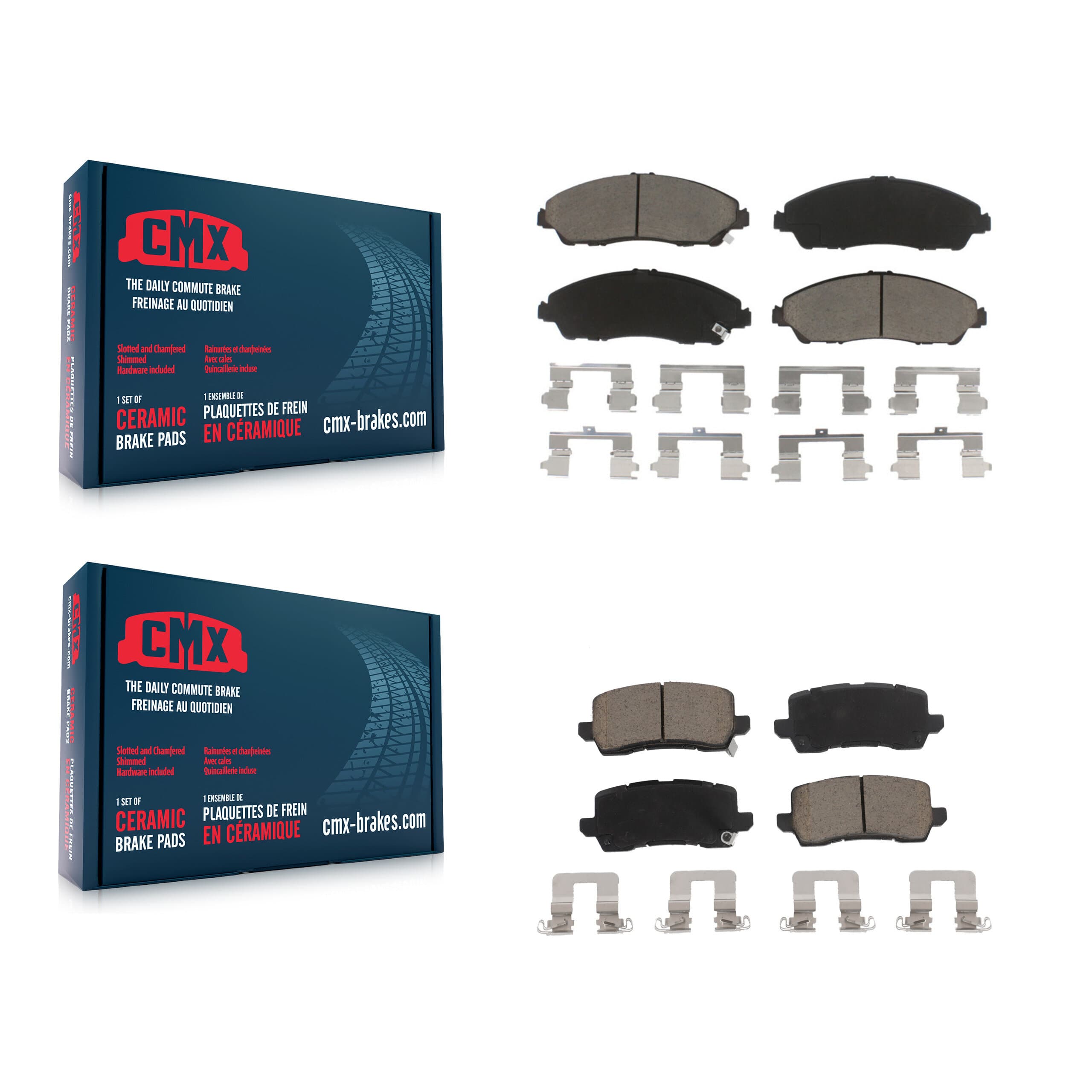 CMX - KCX-100298 - Front and Rear Disc Brake Pad Kits image 1