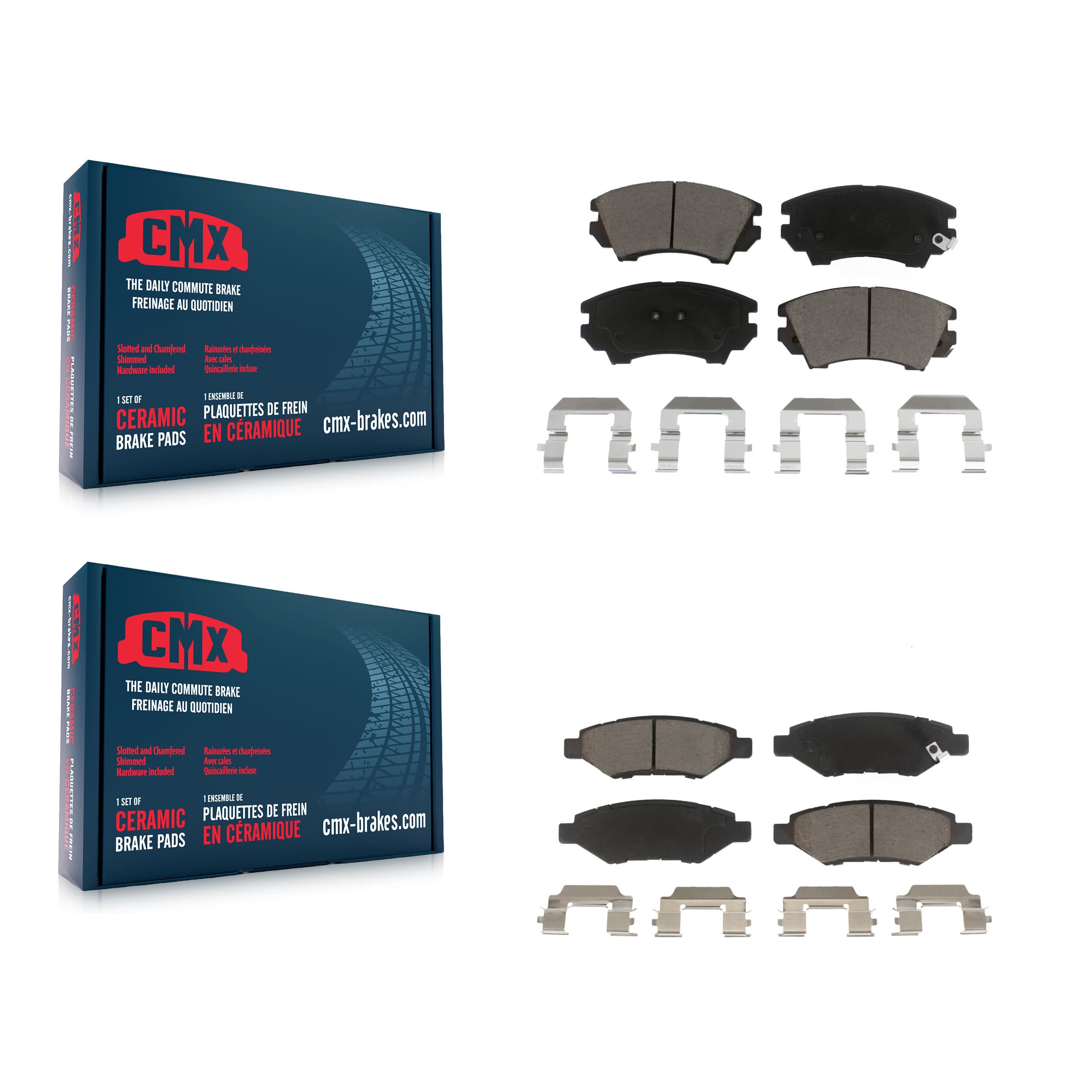 CMX - KCX-100299 - Front and Rear Disc Brake Pad Kits image 1