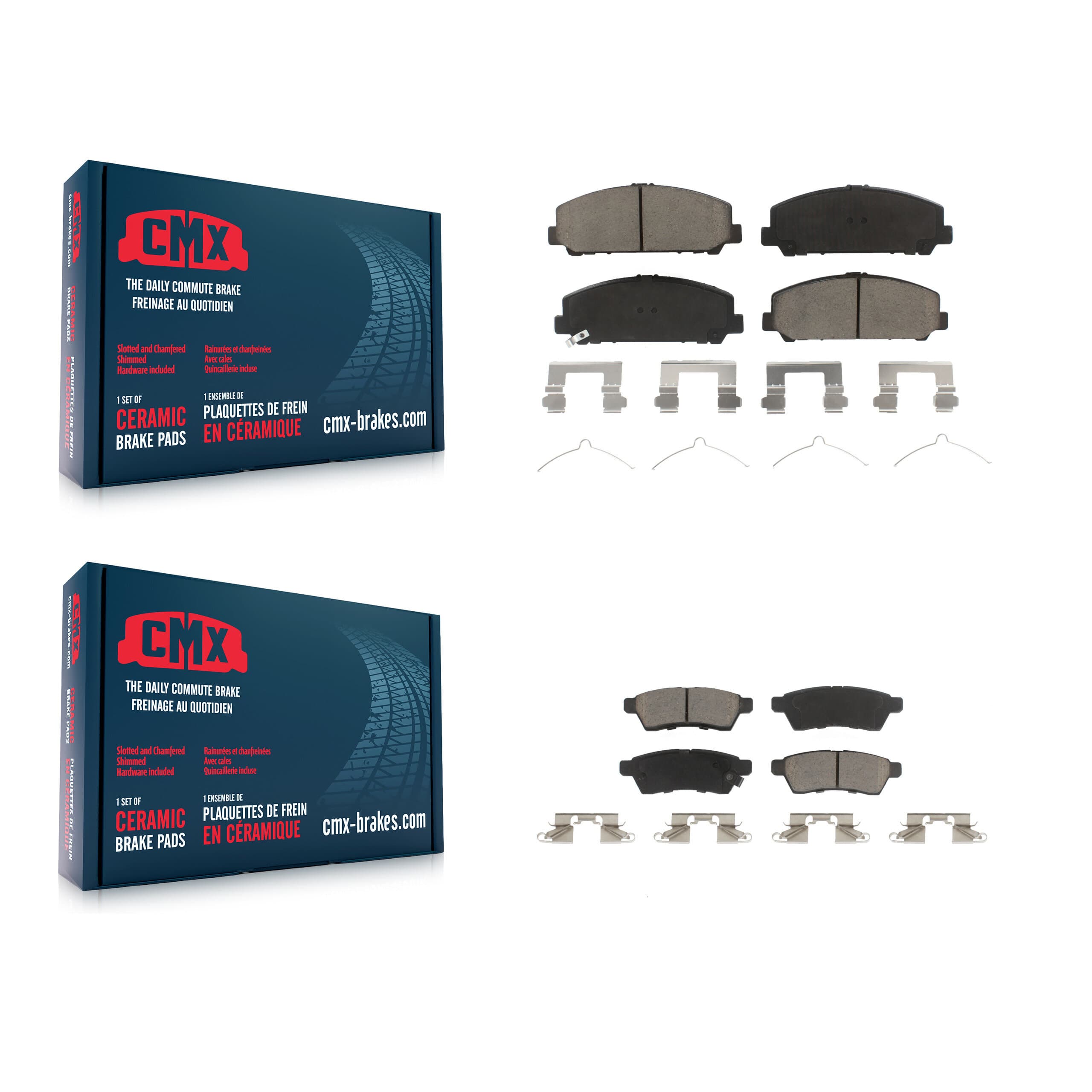 CMX - KCX-100309 - Front and Rear Disc Brake Pad Kits image 1