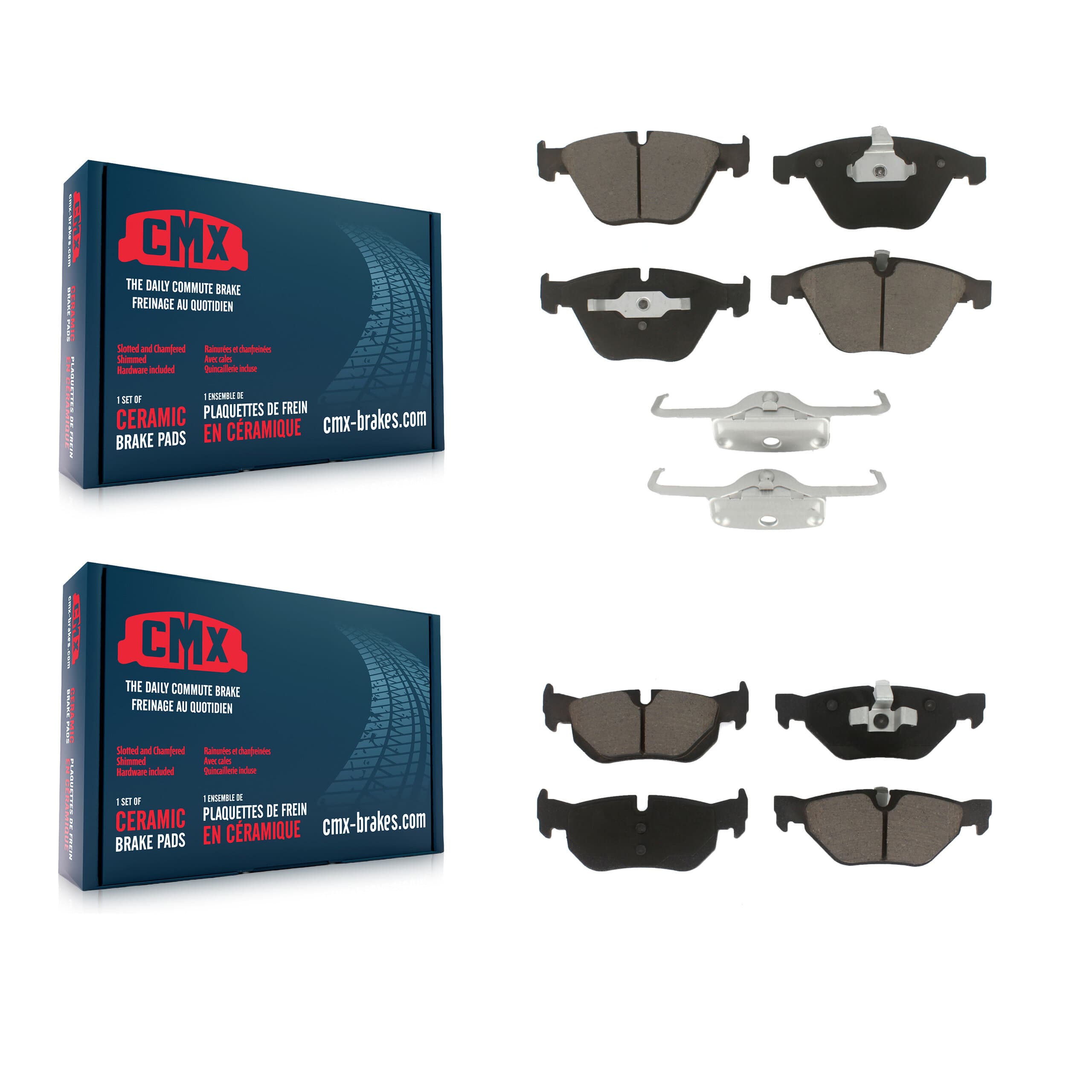 CMX - KCX-100313 - Front and Rear Disc Brake Pad Kits image 1