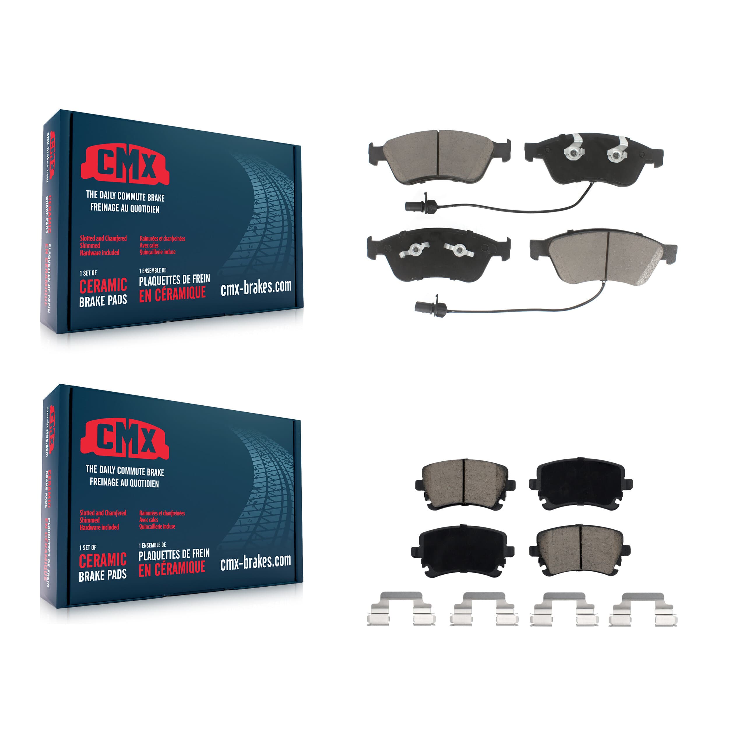 CMX - KCX-100321 - Front and Rear Disc Brake Pad Kits image 1
