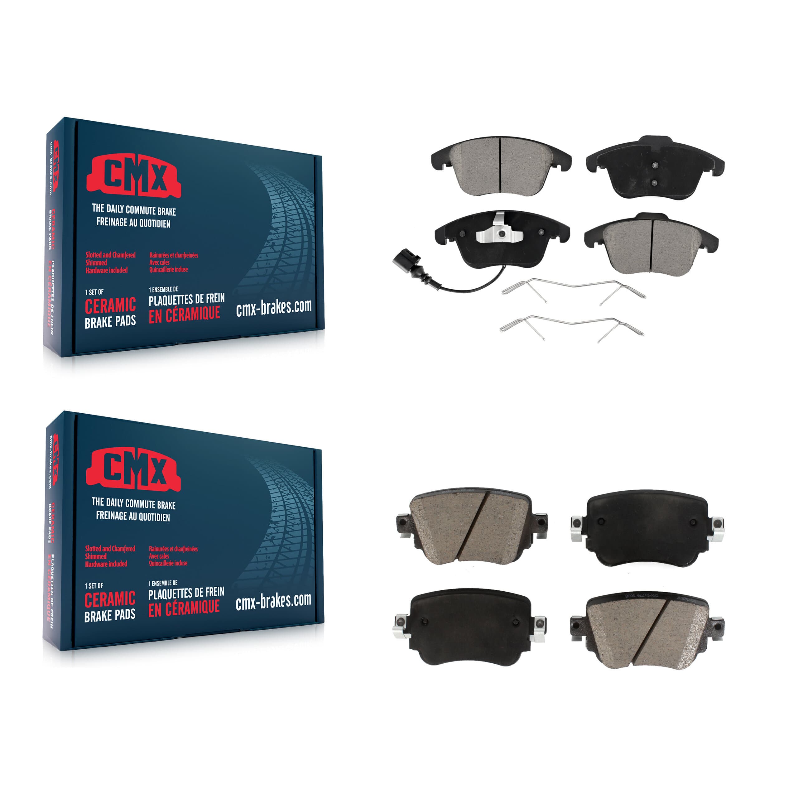 CMX - KCX-100325 - Front and Rear Disc Brake Pad Kits image 1
