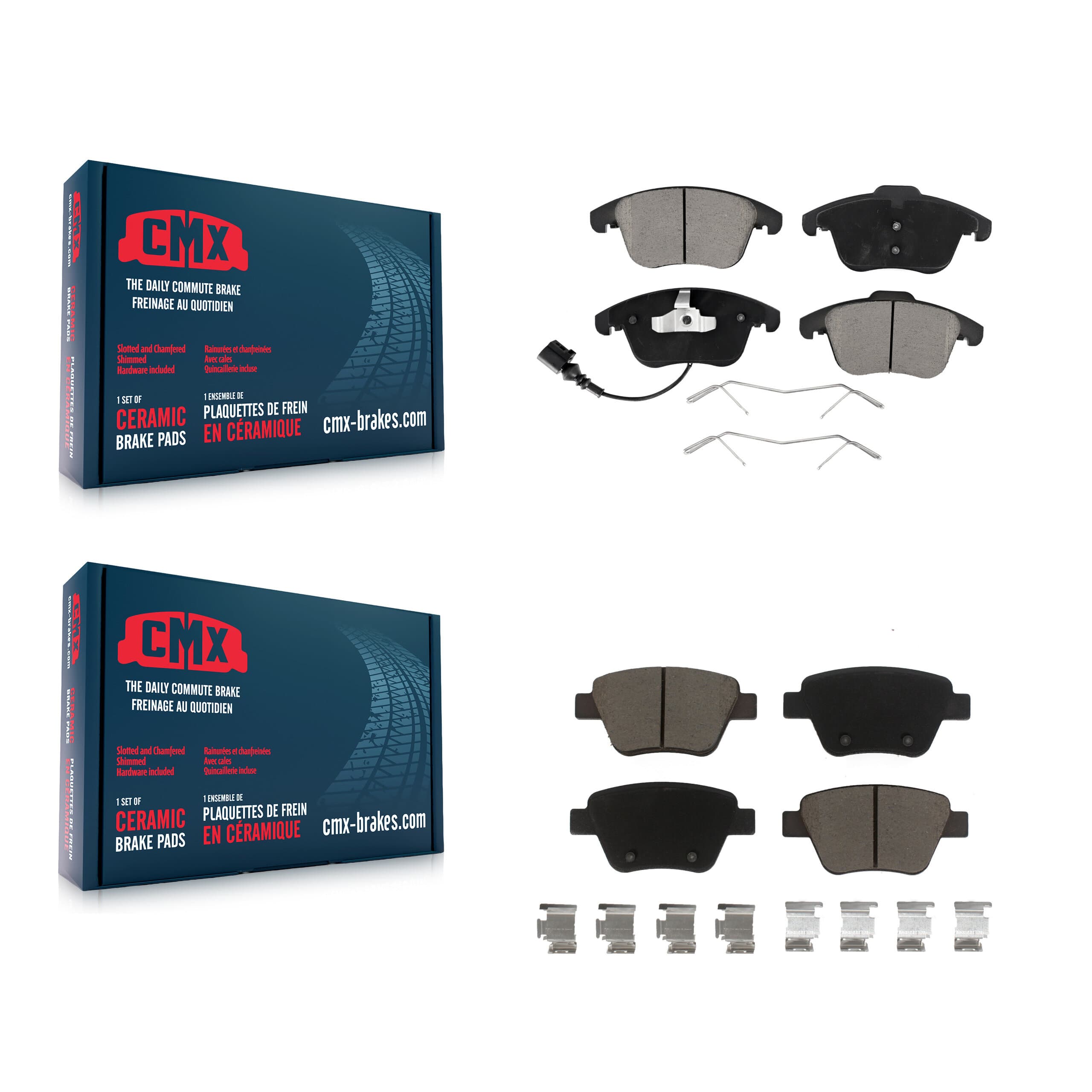 CMX - KCX-100326 - Front and Rear Disc Brake Pad Kits image 1