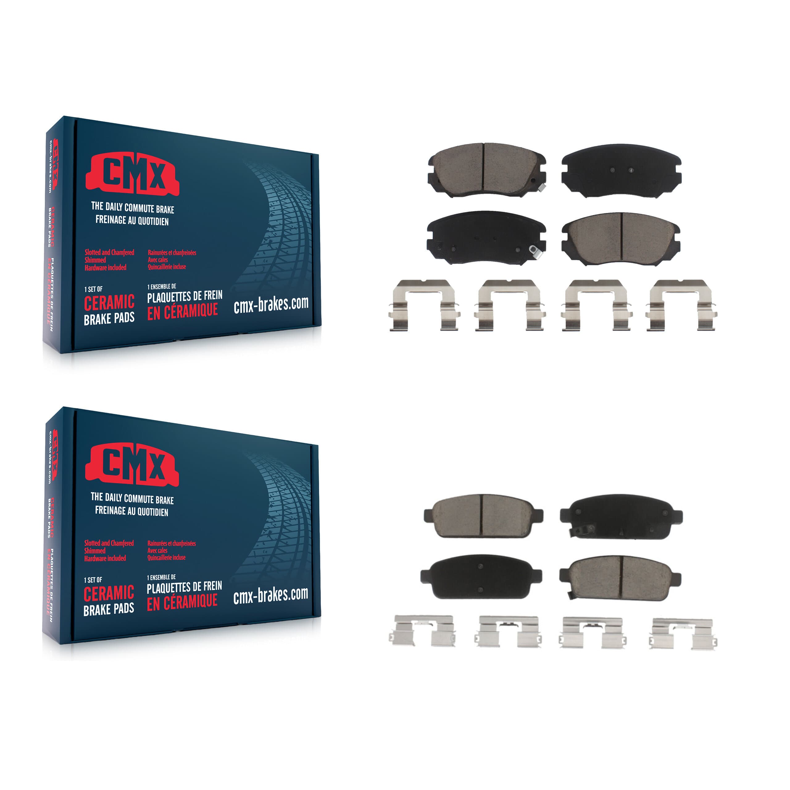 CMX - KCX-100330 - Front and Rear Disc Brake Pad Kits image 1