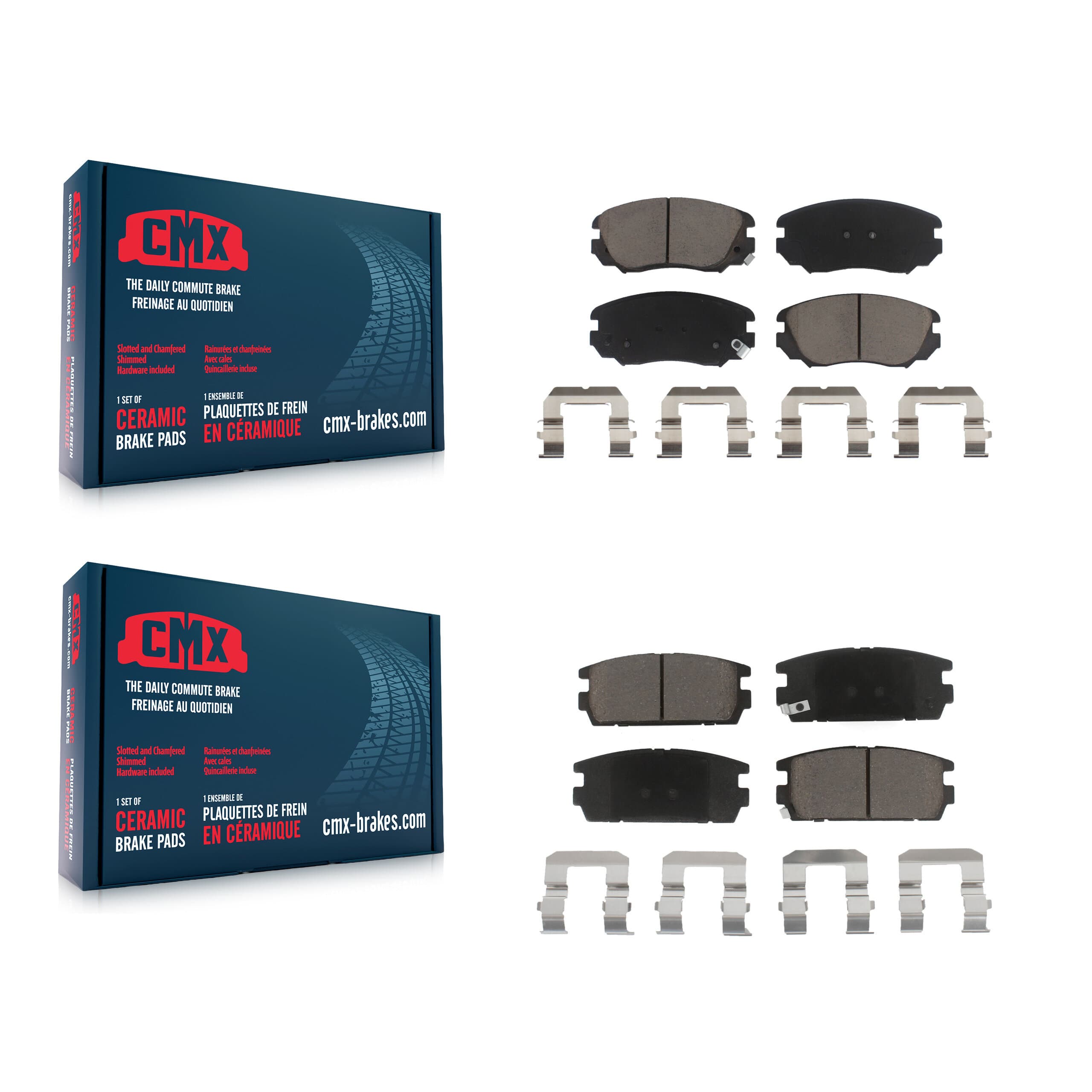CMX - KCX-100331 - Front and Rear Disc Brake Pad Kits image 1