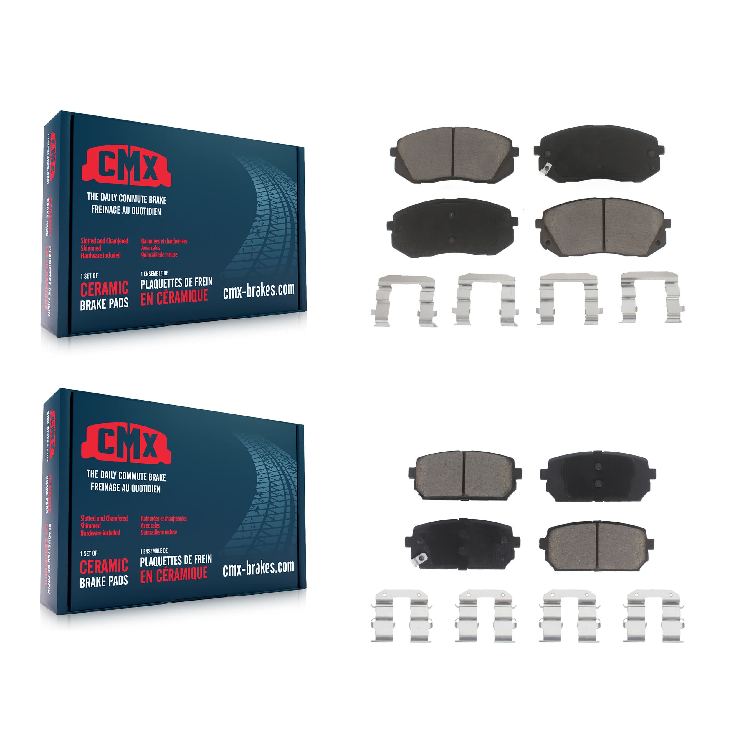 CMX - KCX-100332 - Front and Rear Disc Brake Pad Kits image 1
