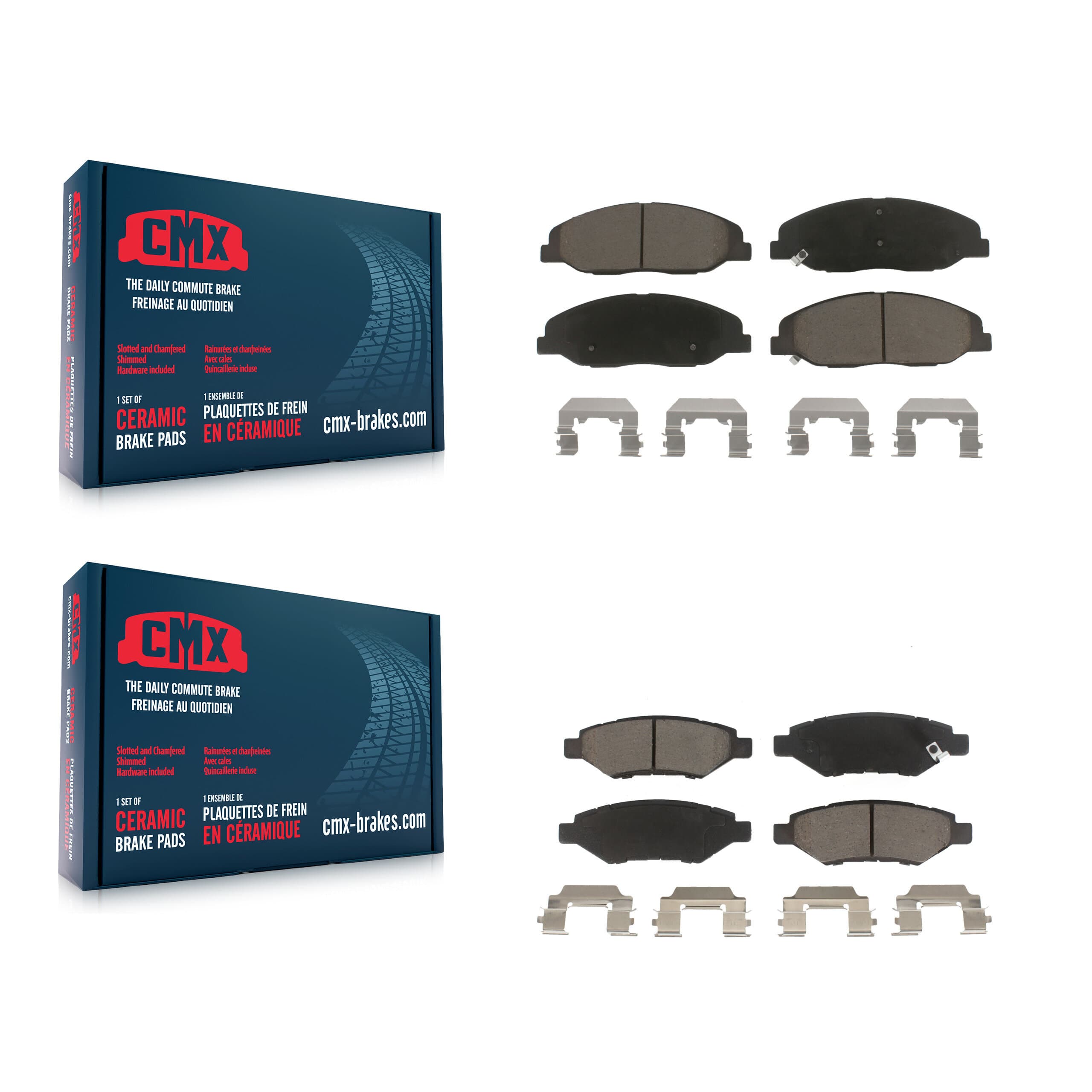 CMX - KCX-100338 - Front and Rear Disc Brake Pad Kits image 1