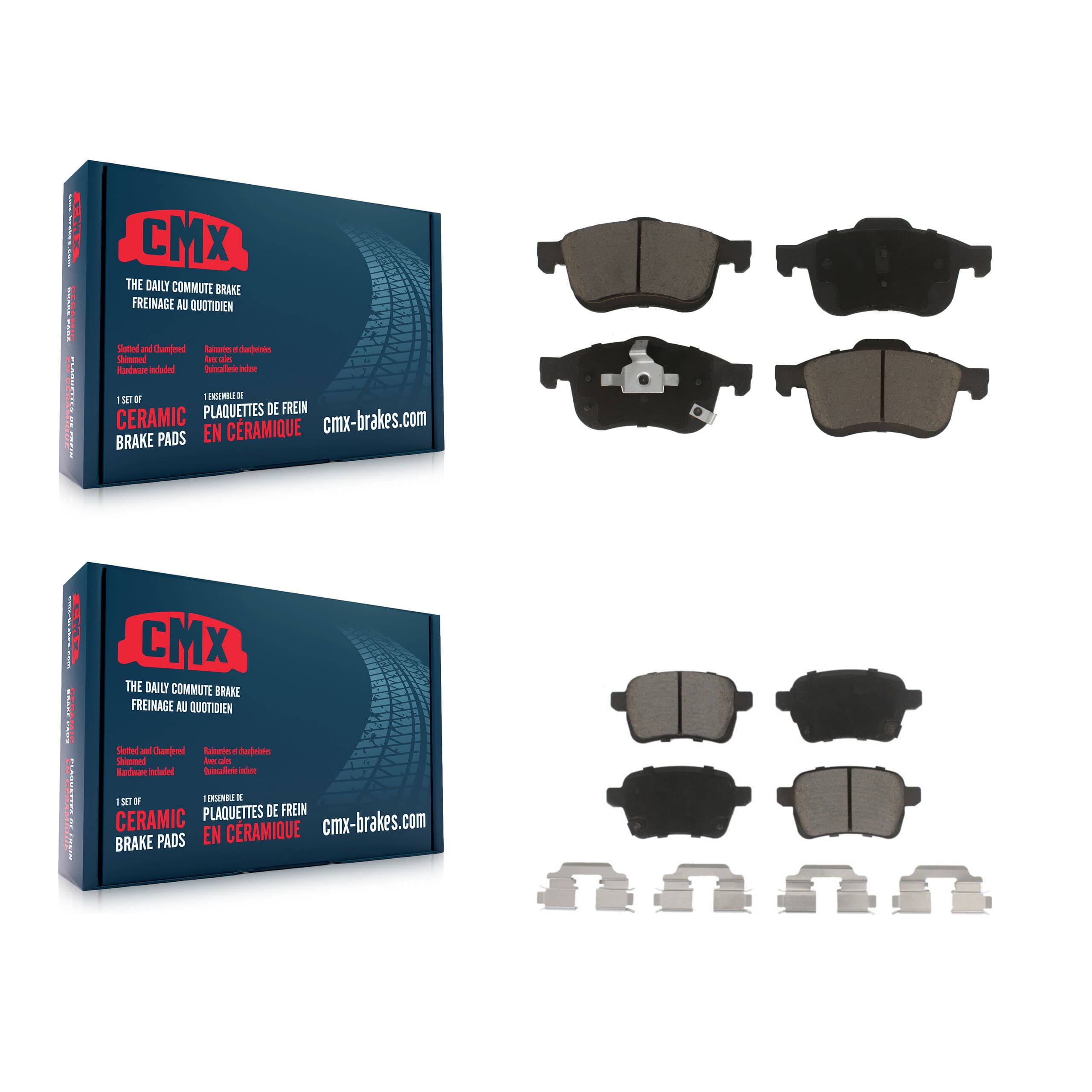 CMX - KCX-100342 - Front and Rear Disc Brake Pad Kits image 1