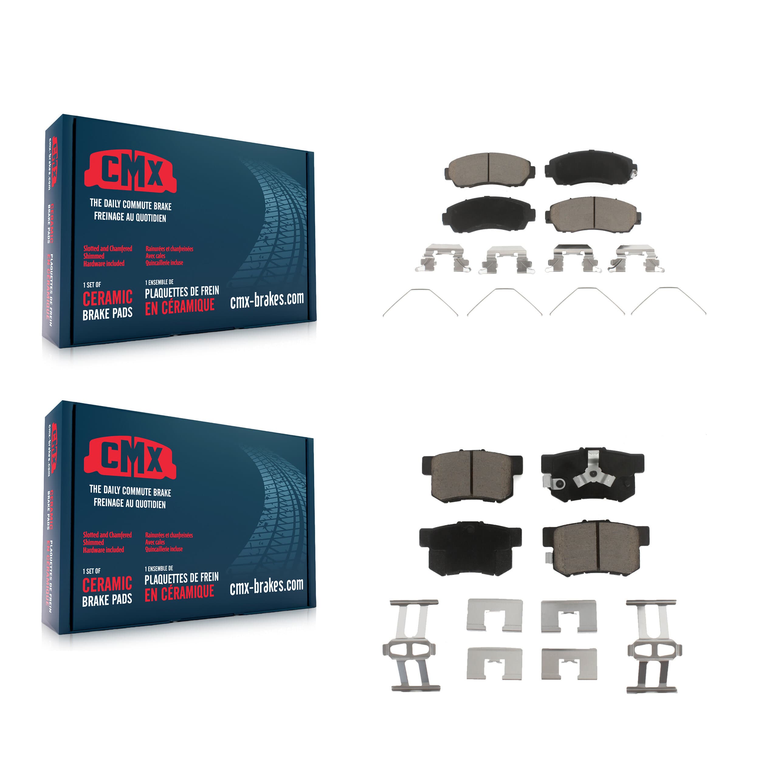 CMX - KCX-100345 - Front and Rear Disc Brake Pad Kits image 1
