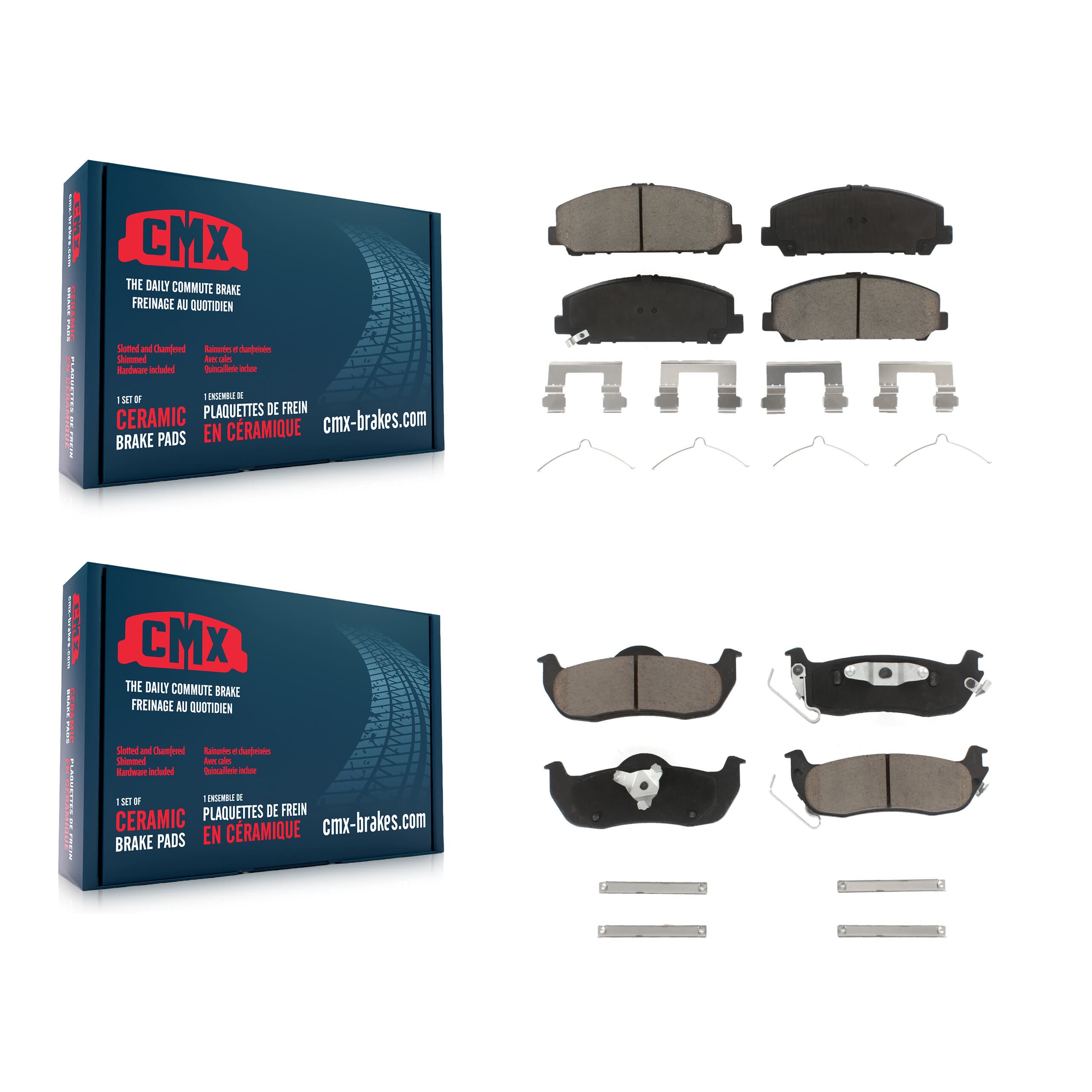 CMX - KCX-100347 - Front and Rear Disc Brake Pad Kits image 1