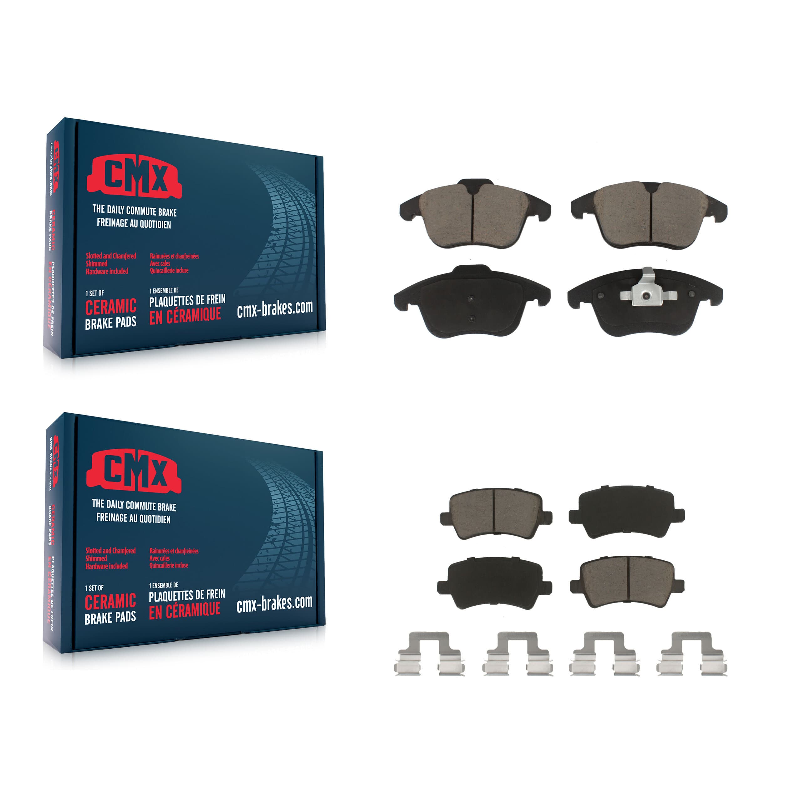 CMX - KCX-100359 - Front and Rear Disc Brake Pad Kits image 1