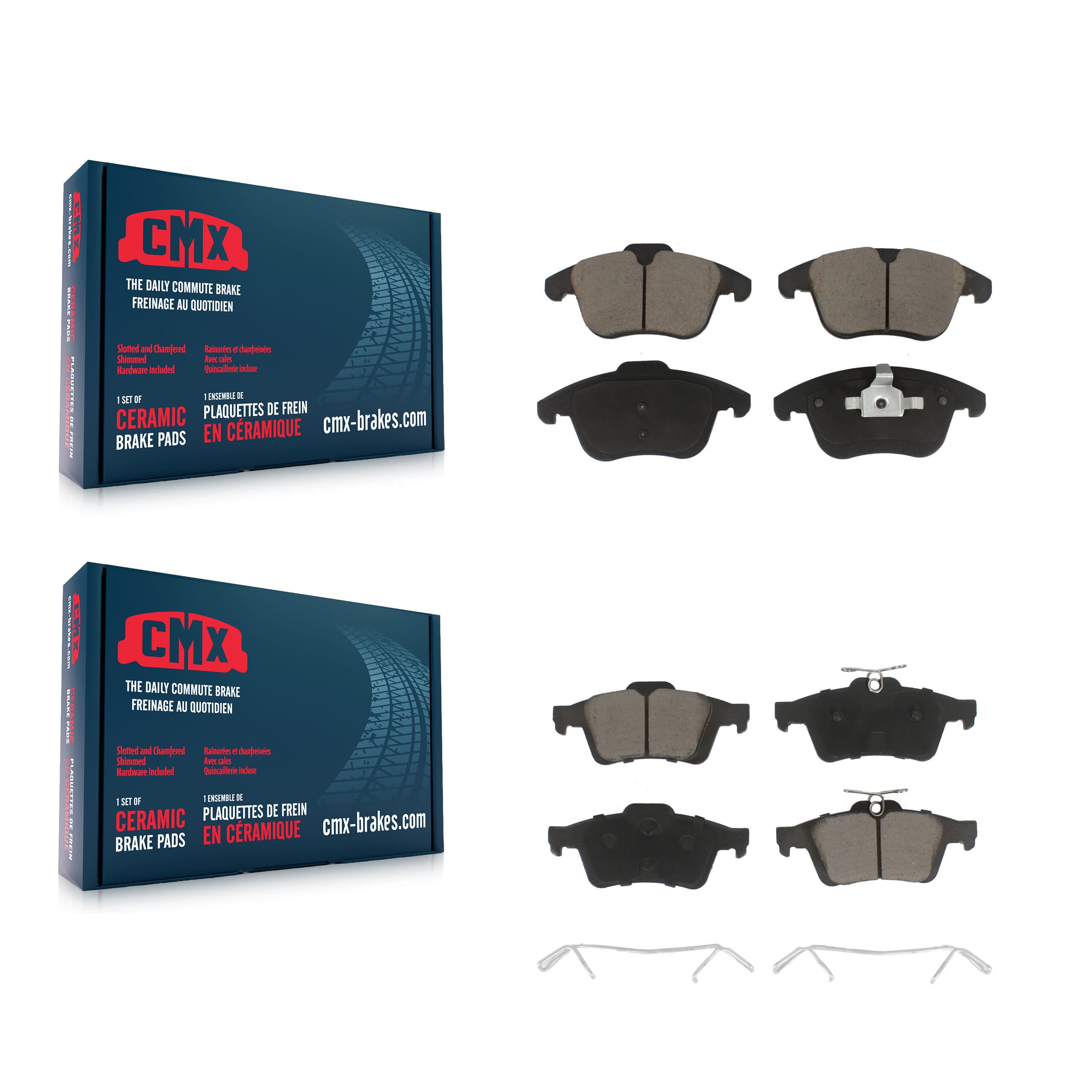 CMX - KCX-100360 - Front and Rear Disc Brake Pad Kits image 1