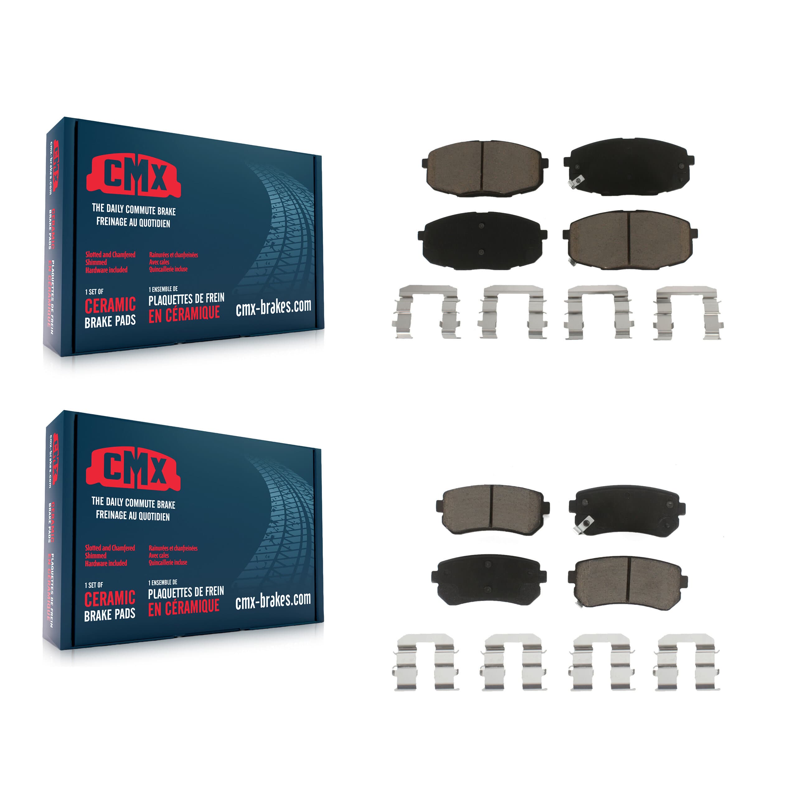 CMX - KCX-100365 - Front and Rear Disc Brake Pad Kits image 1