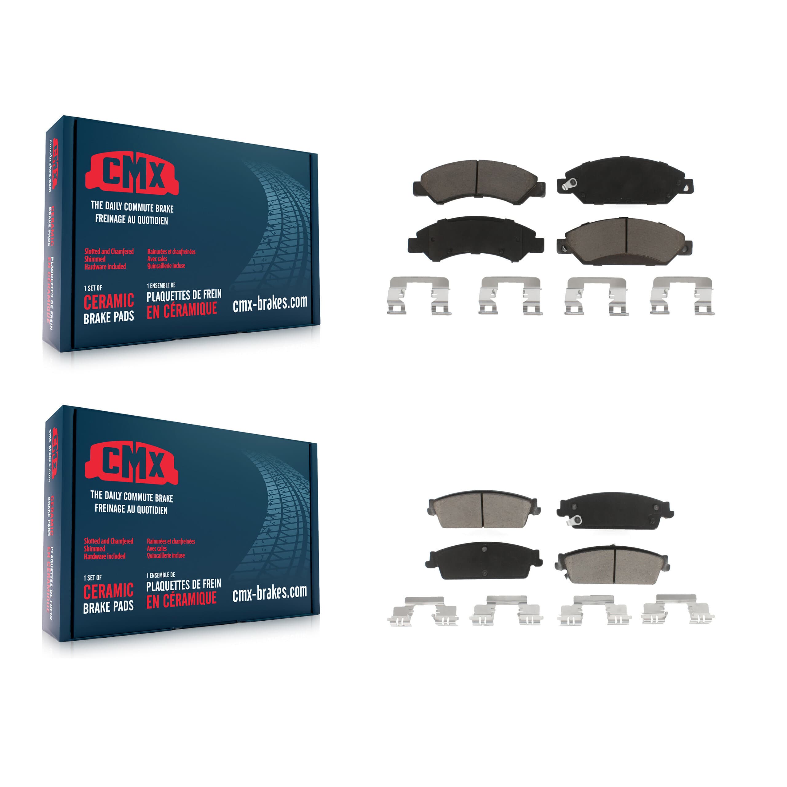CMX - KCX-100369 - Front and Rear Disc Brake Pad Kits image 1