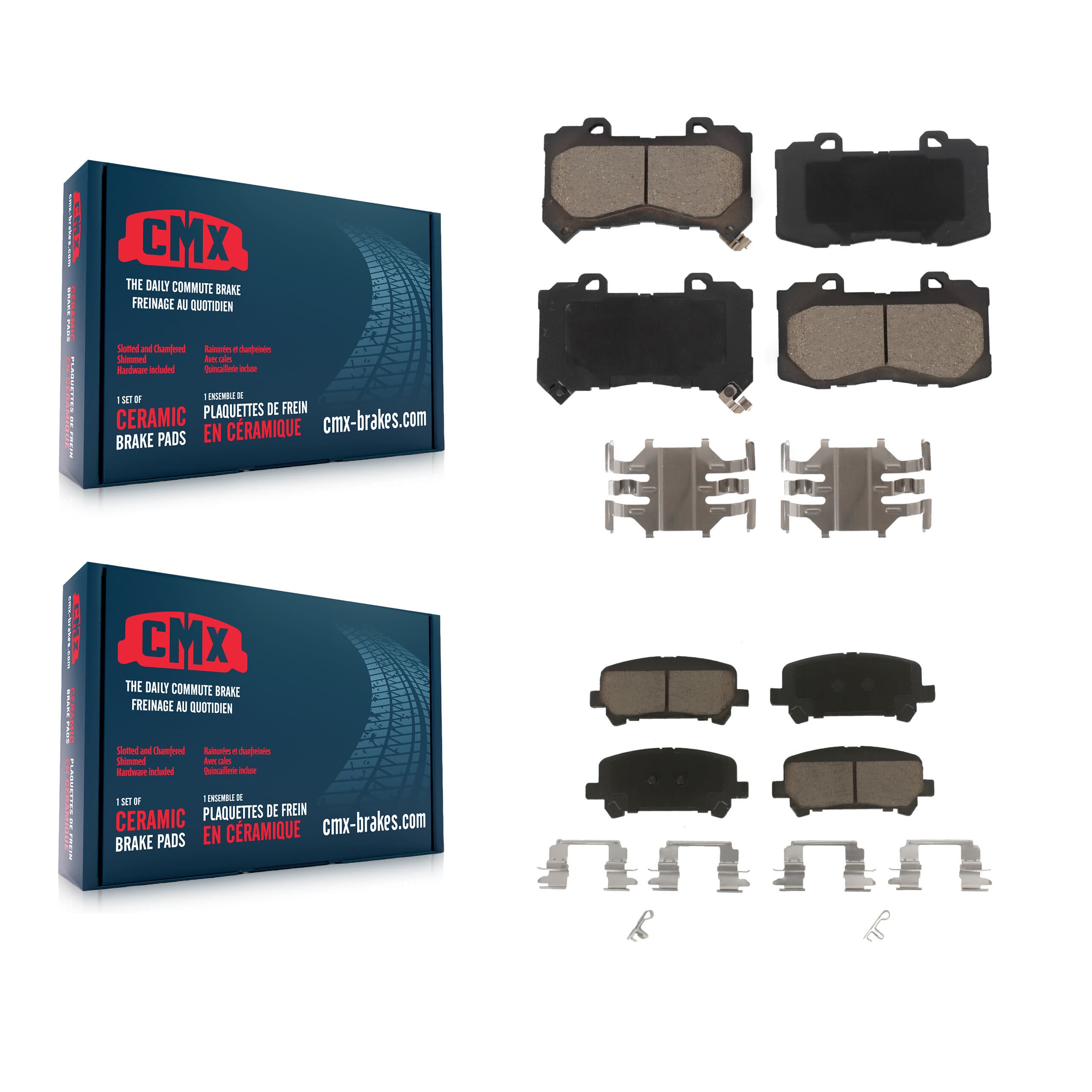 CMX - KCX-100375 - Front and Rear Disc Brake Pad Kits image 1