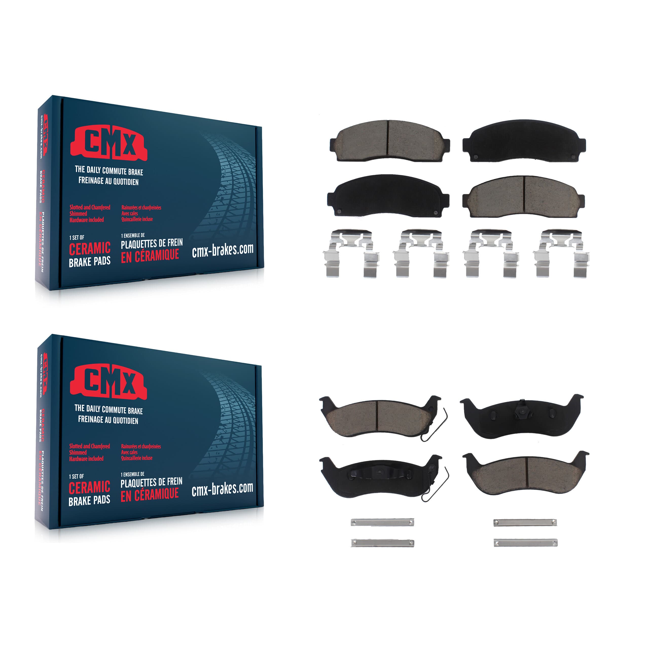 CMX - KCX-100379 - Front and Rear Disc Brake Pad Kits image 1