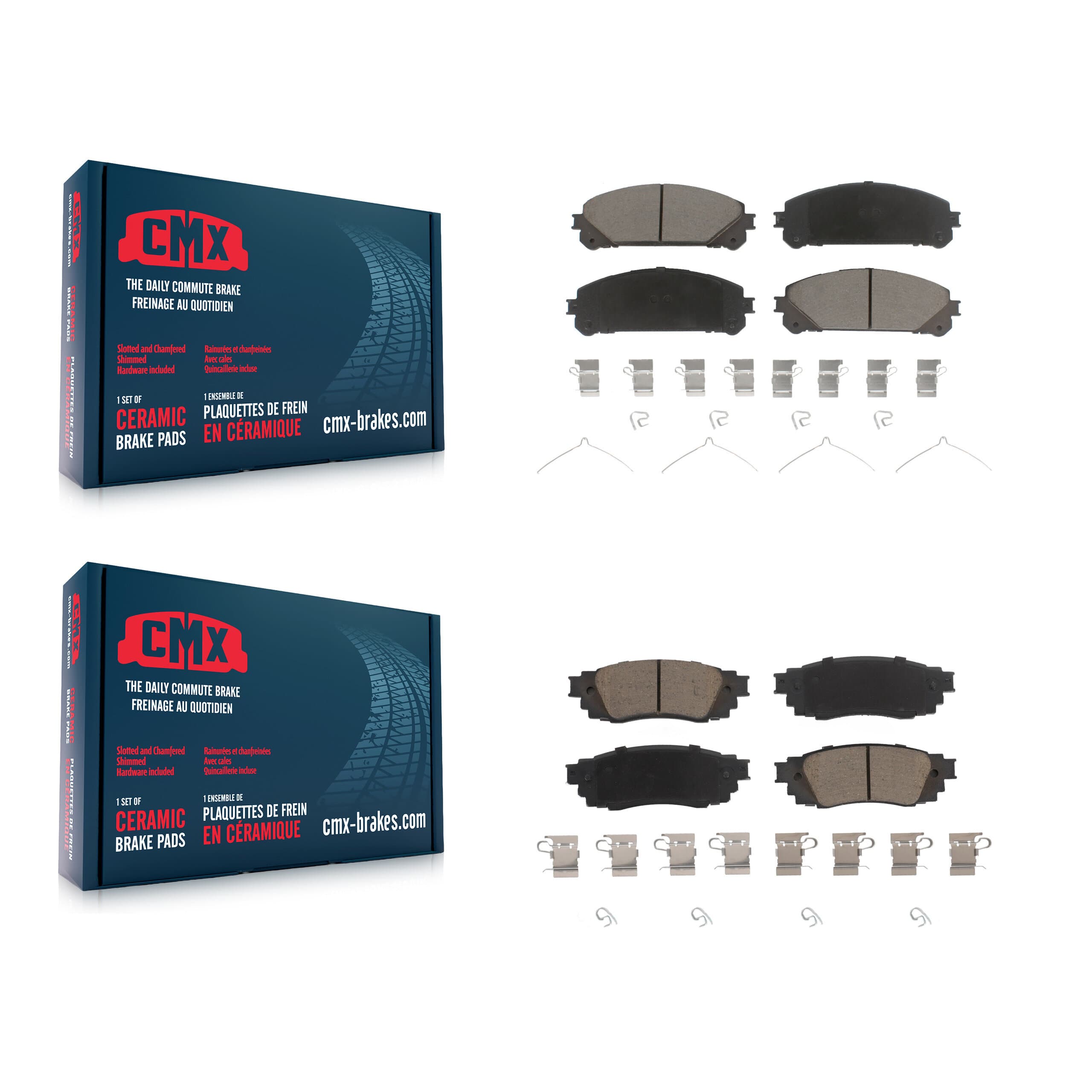 CMX - KCX-100386 - Front and Rear Disc Brake Pad Kits image 1