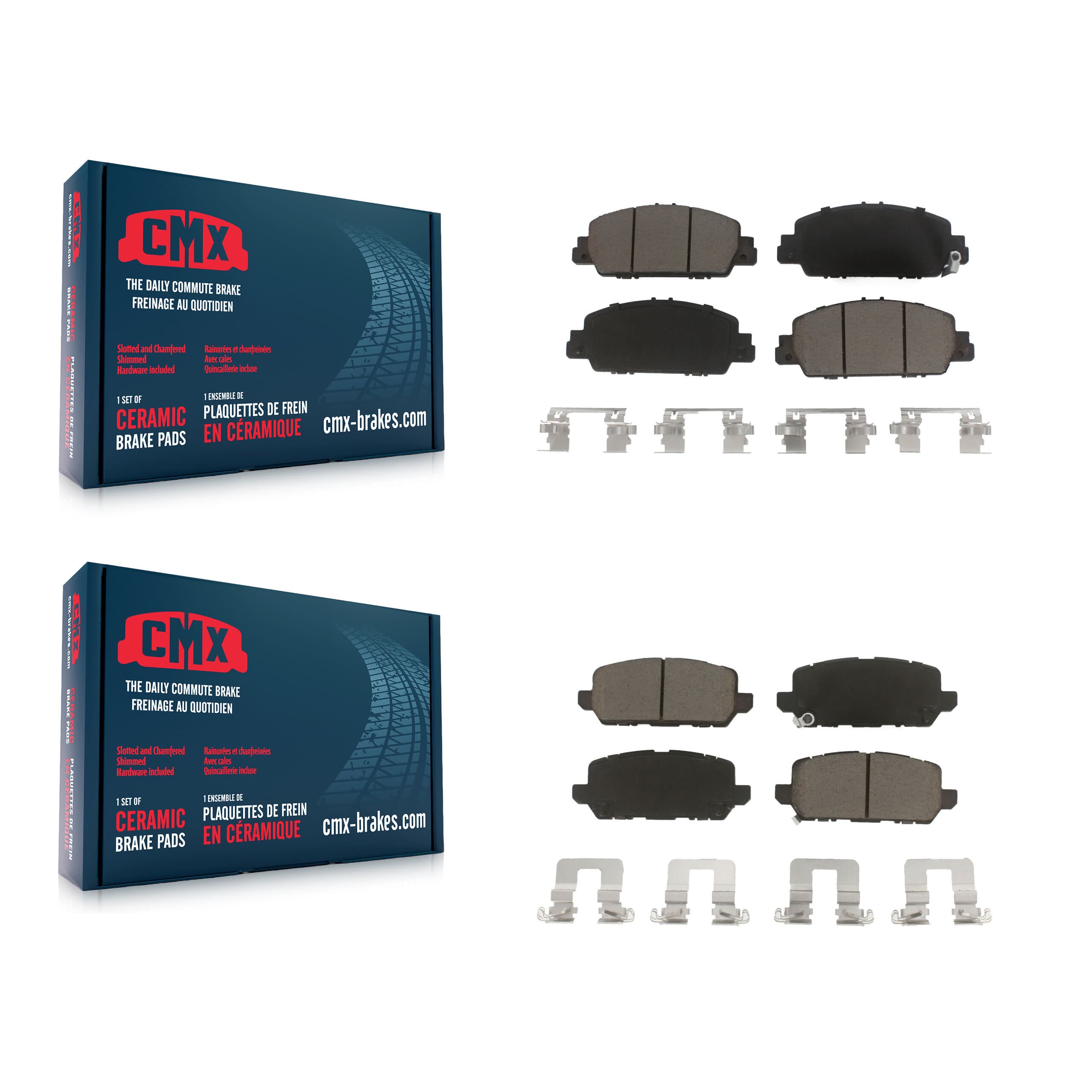 CMX - KCX-100403 - Front and Rear Disc Brake Pad Kits image 1