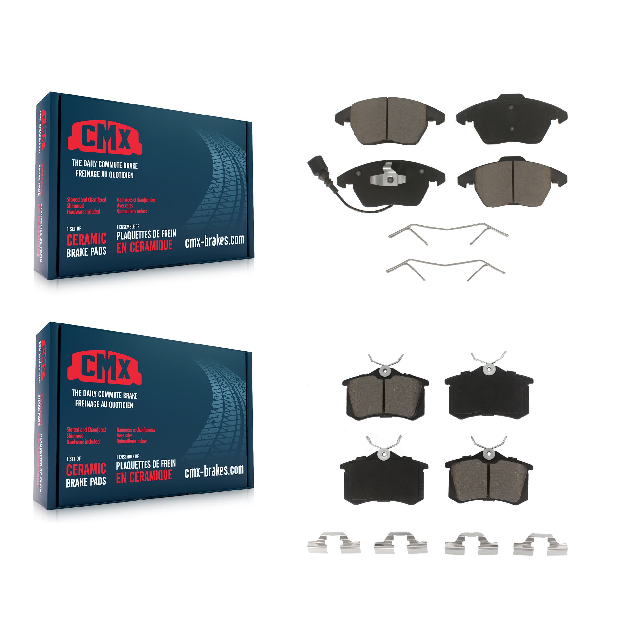CMX - KCX-100413 - Front and Rear Disc Brake Pad Kits image 1