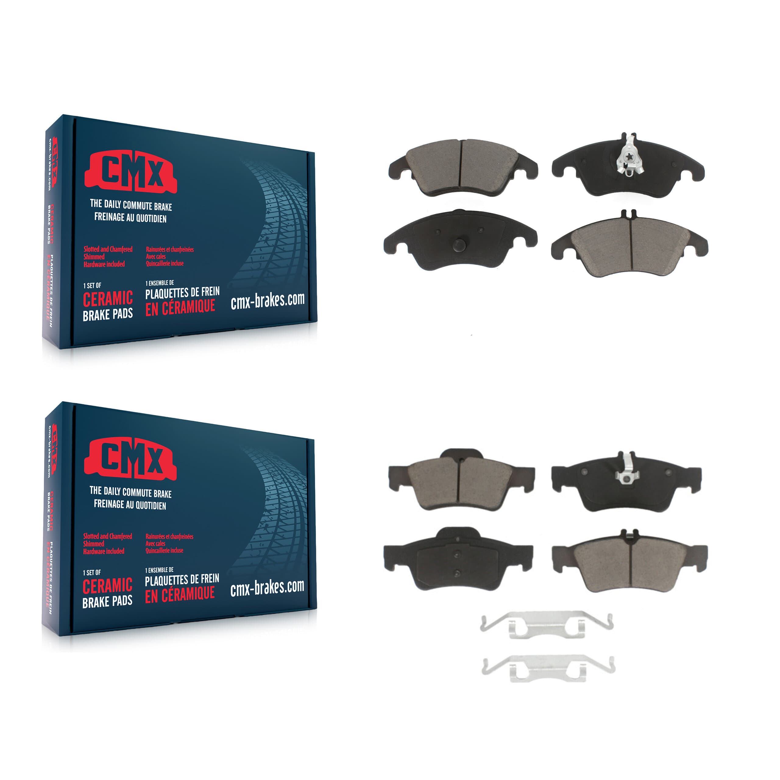 CMX - KCX-100415 - Front and Rear Disc Brake Pad Kits image 1