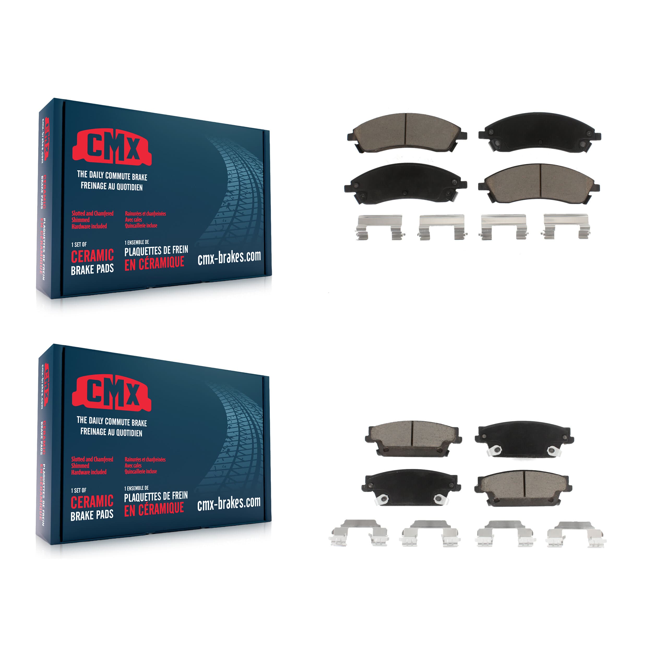 CMX - KCX-100416 - Front and Rear Disc Brake Pad Kits image 1