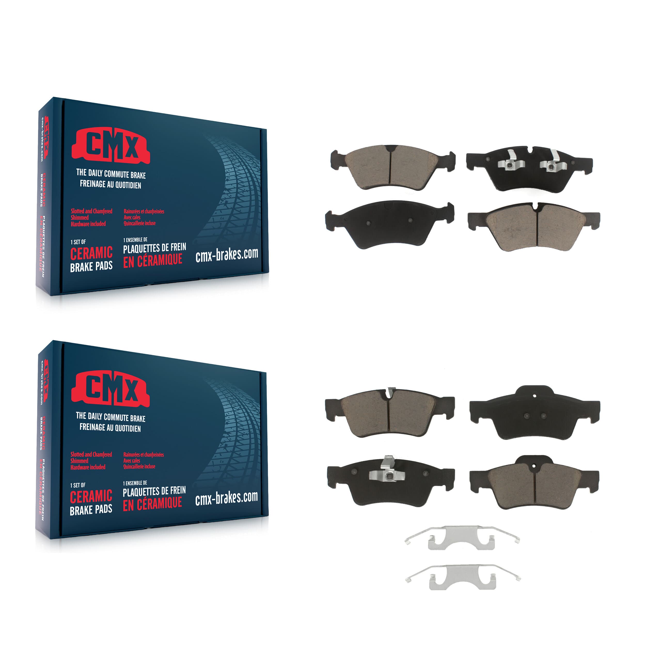 CMX - KCX-100417 - Front and Rear Disc Brake Pad Kits image 1