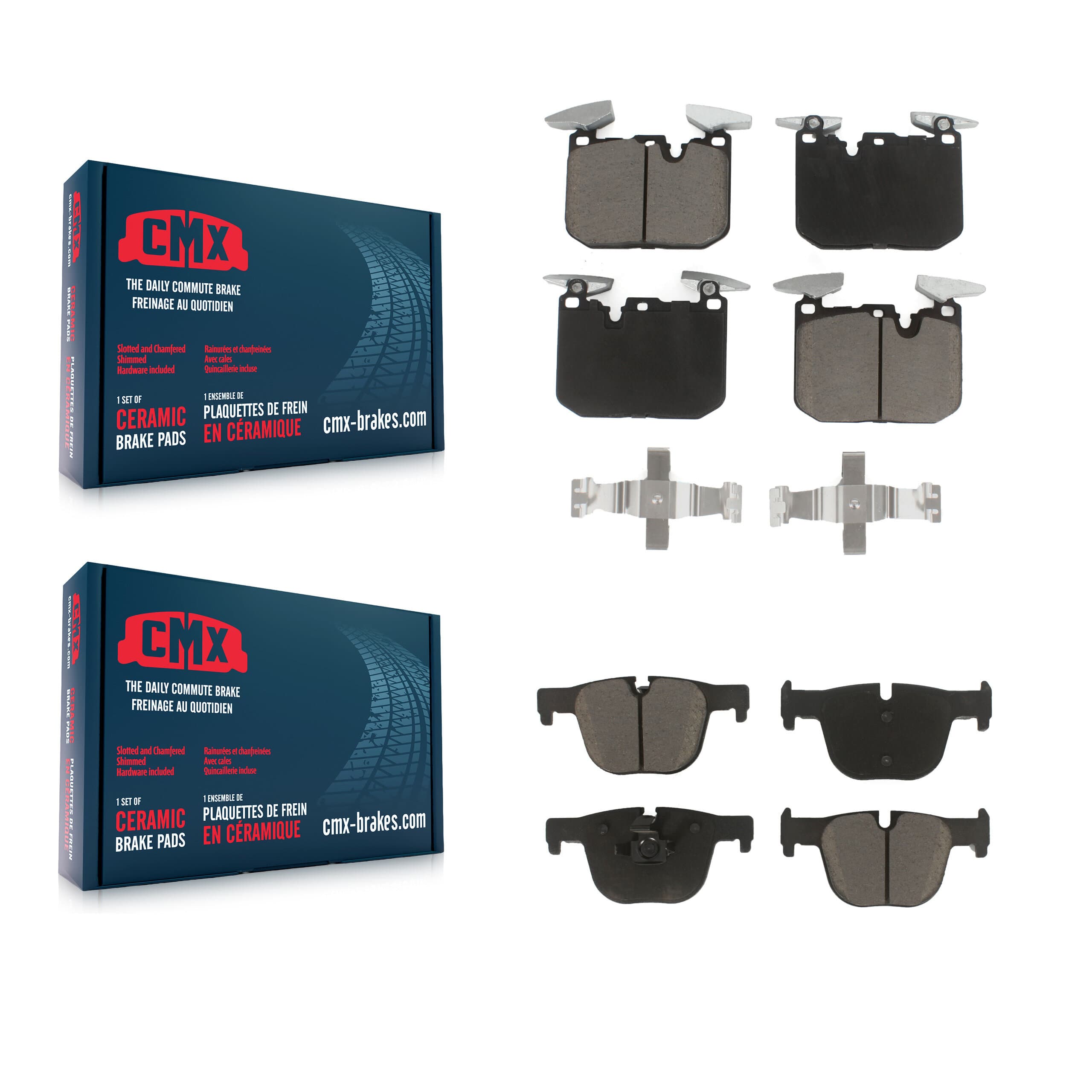 CMX - KCX-100421 - Front and Rear Disc Brake Pad Kits image 1