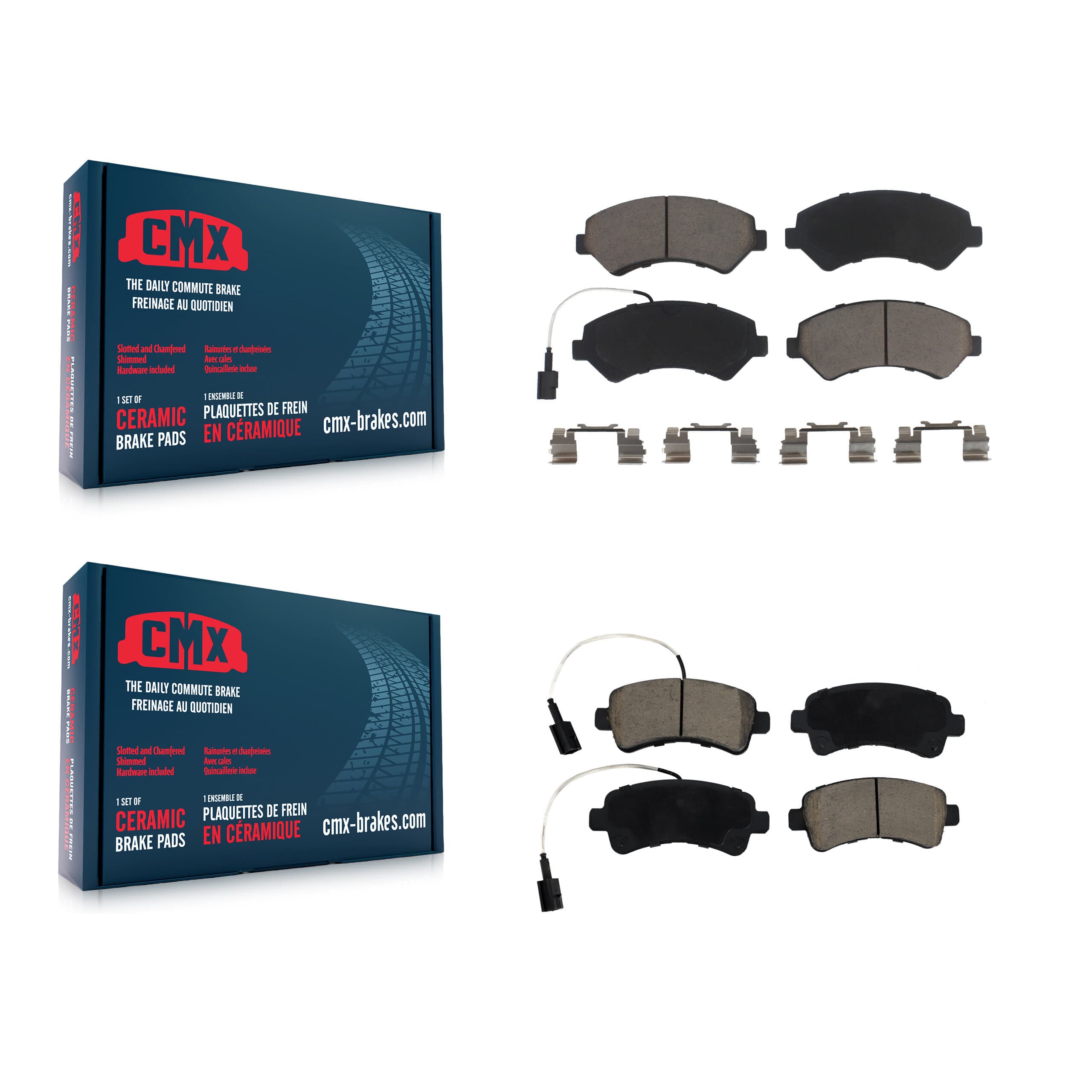 CMX - KCX-100424 - Front and Rear Disc Brake Pad Kits image 1