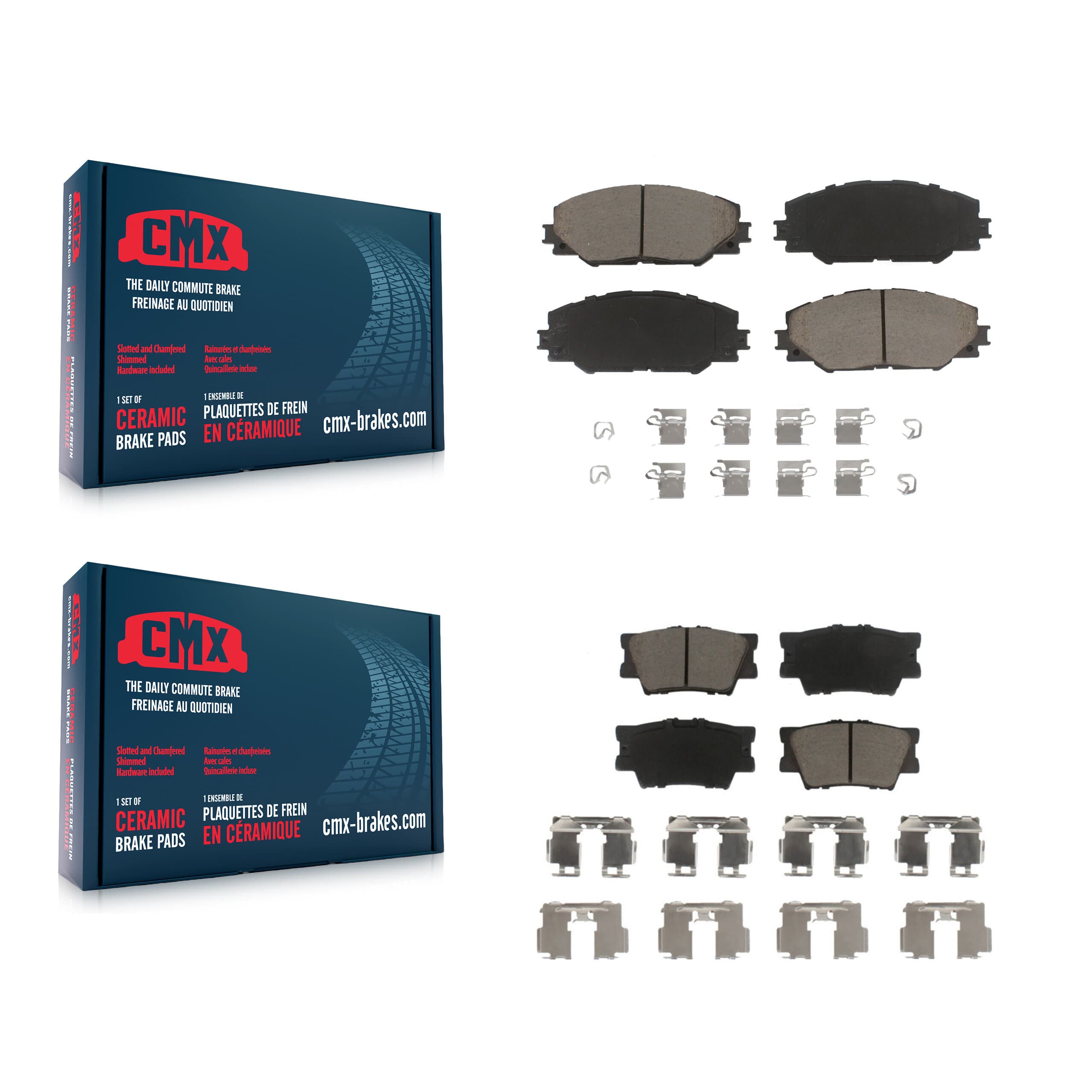 CMX - KCX-100429 - Front and Rear Disc Brake Pad Kits image 1