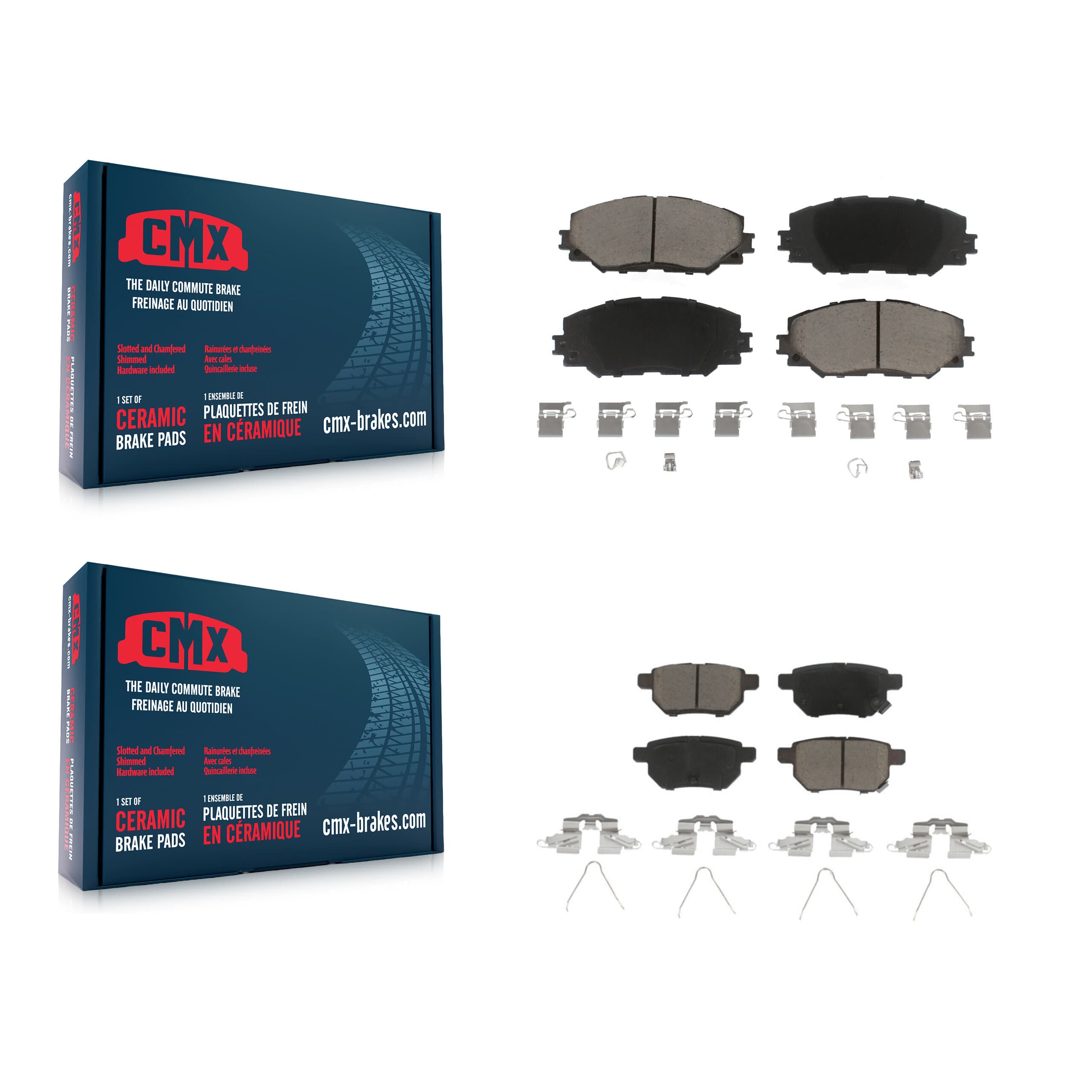 CMX - KCX-100432 - Front and Rear Disc Brake Pad Kits image 1